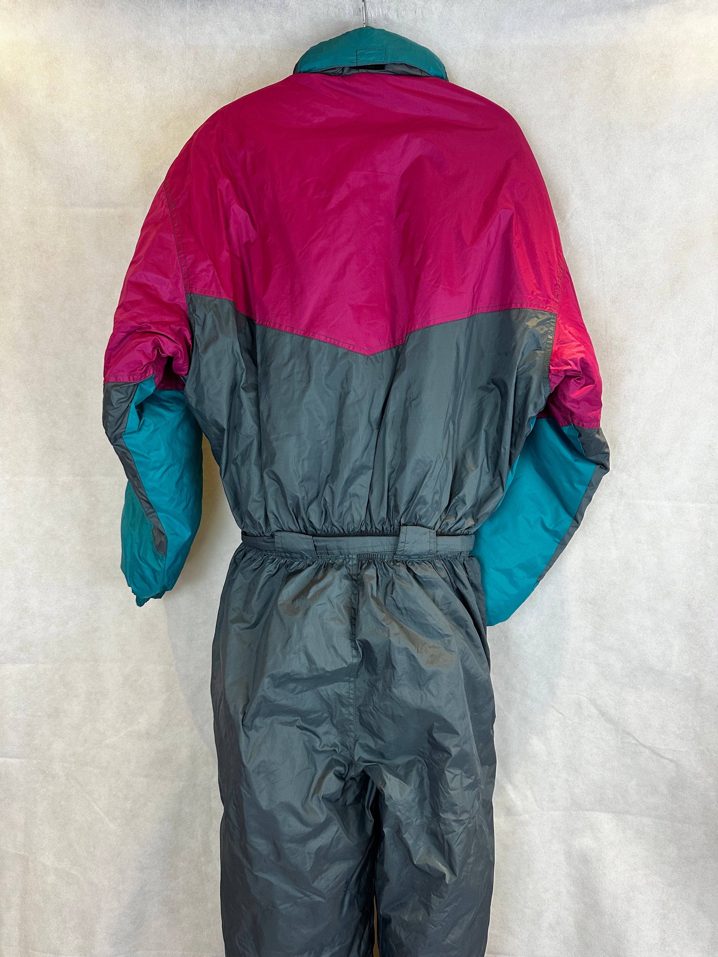 Vintage Skioverall von MC kee´s in Grau/Lila in L