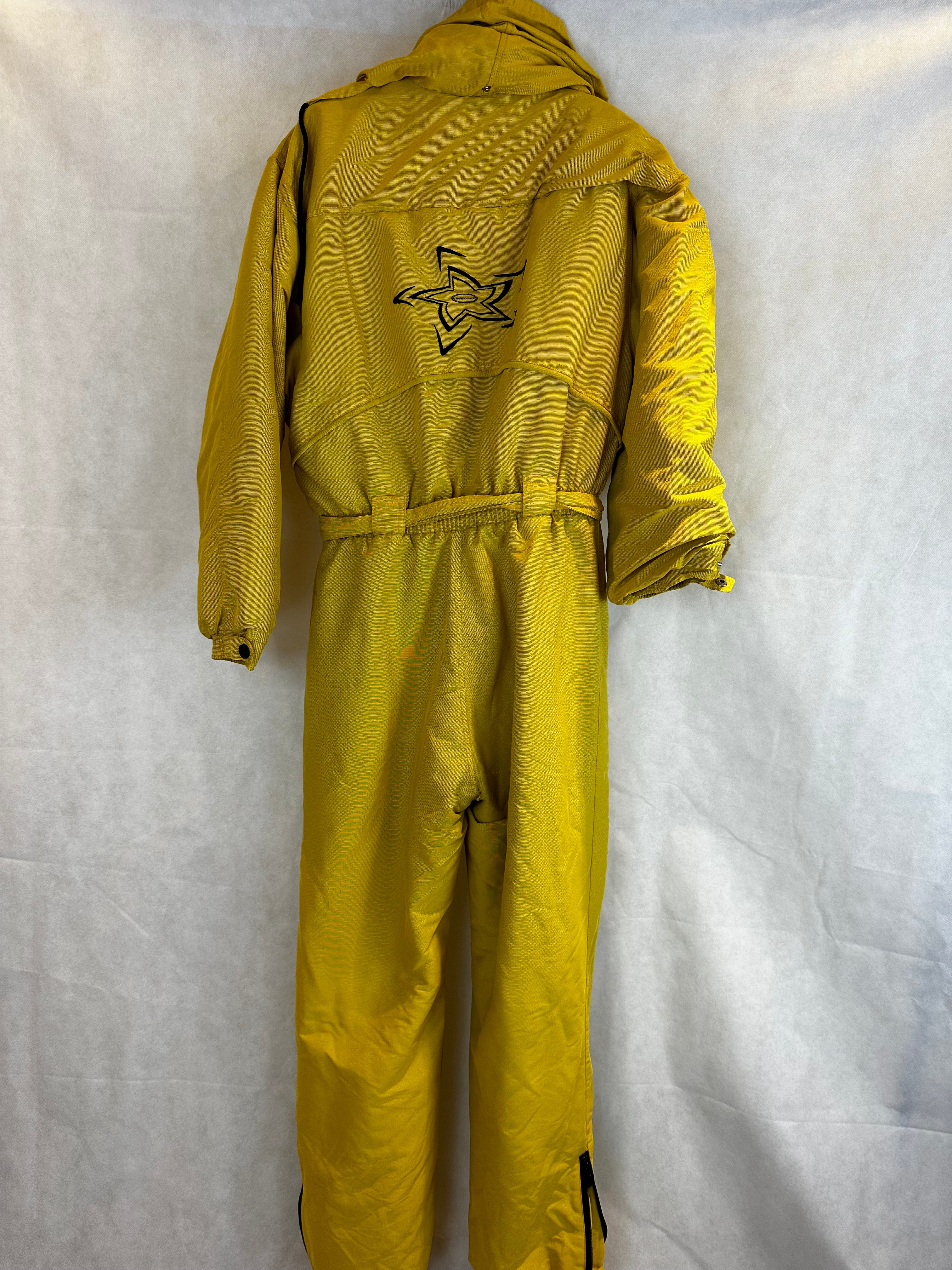 Vintage Skioverall in gelb von Etriel in S/M