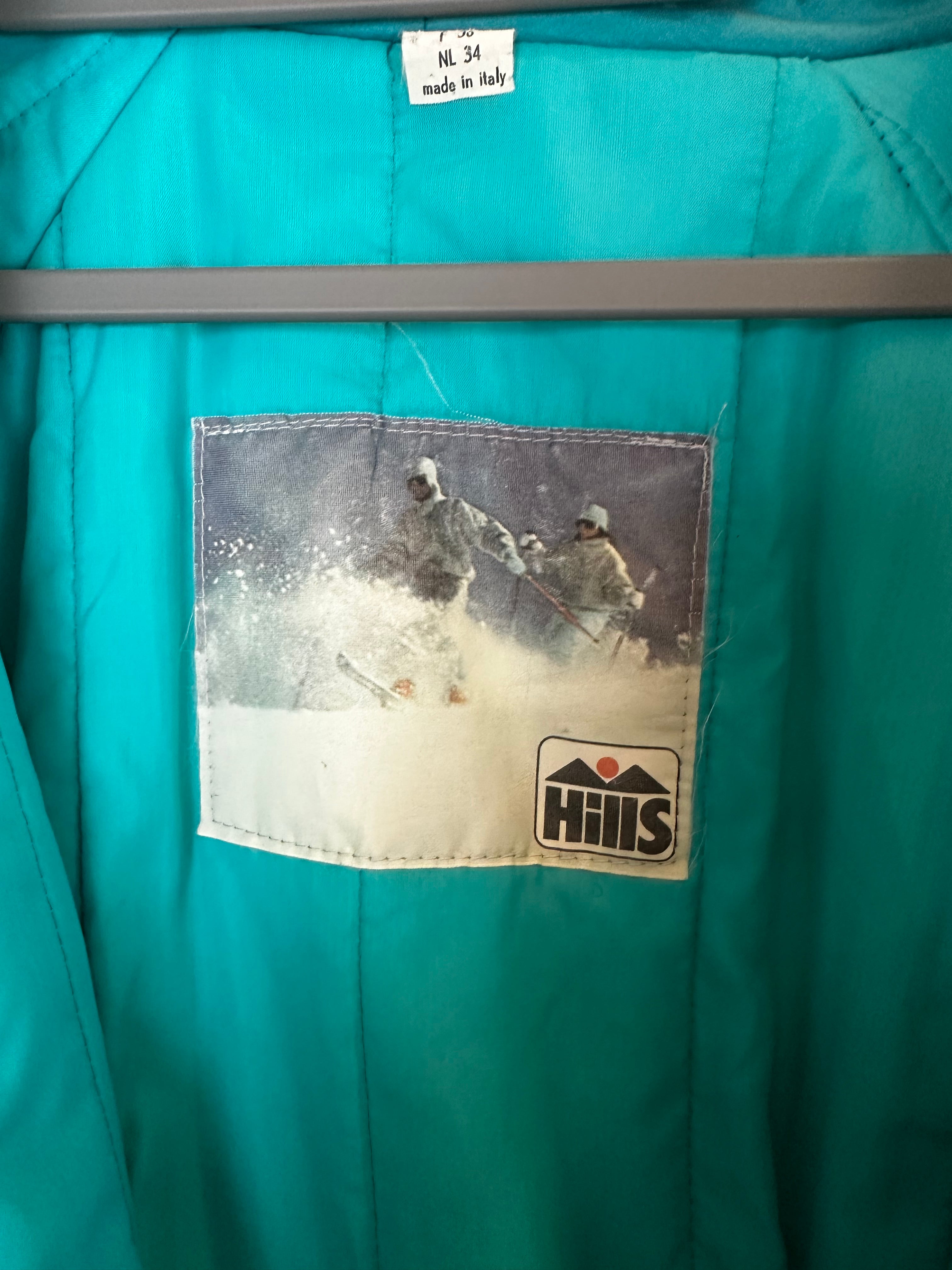 Vintage Skioverall in turkis in M/S