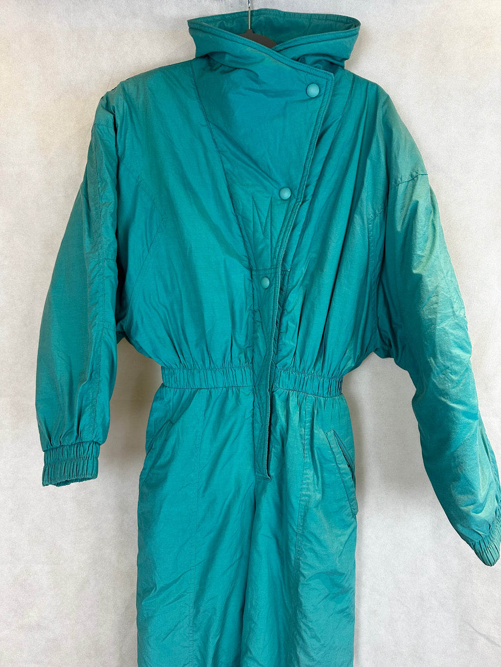 Vintage Skioverall in turkis in M/S