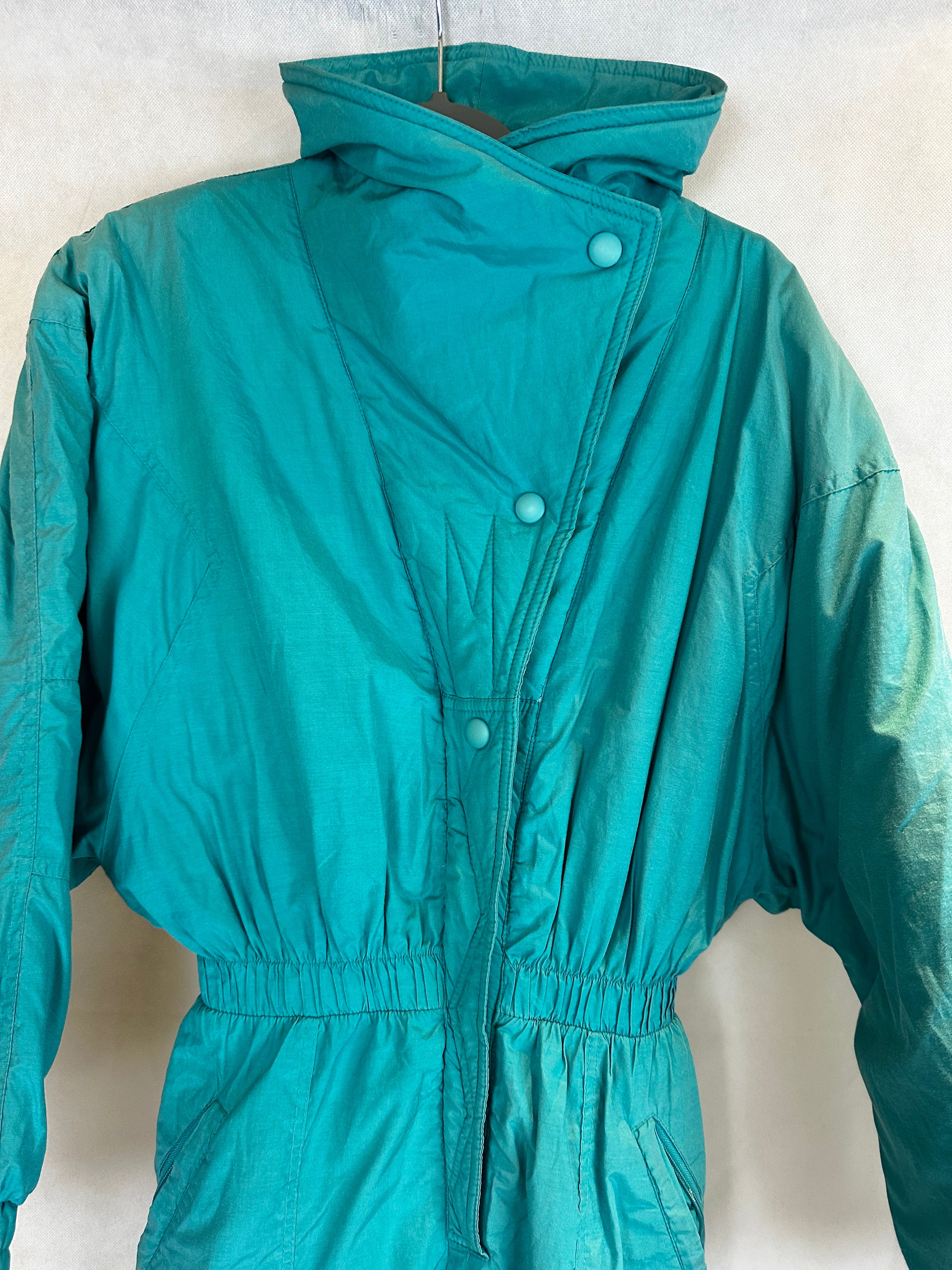 Vintage Skioverall in turkis in M/S