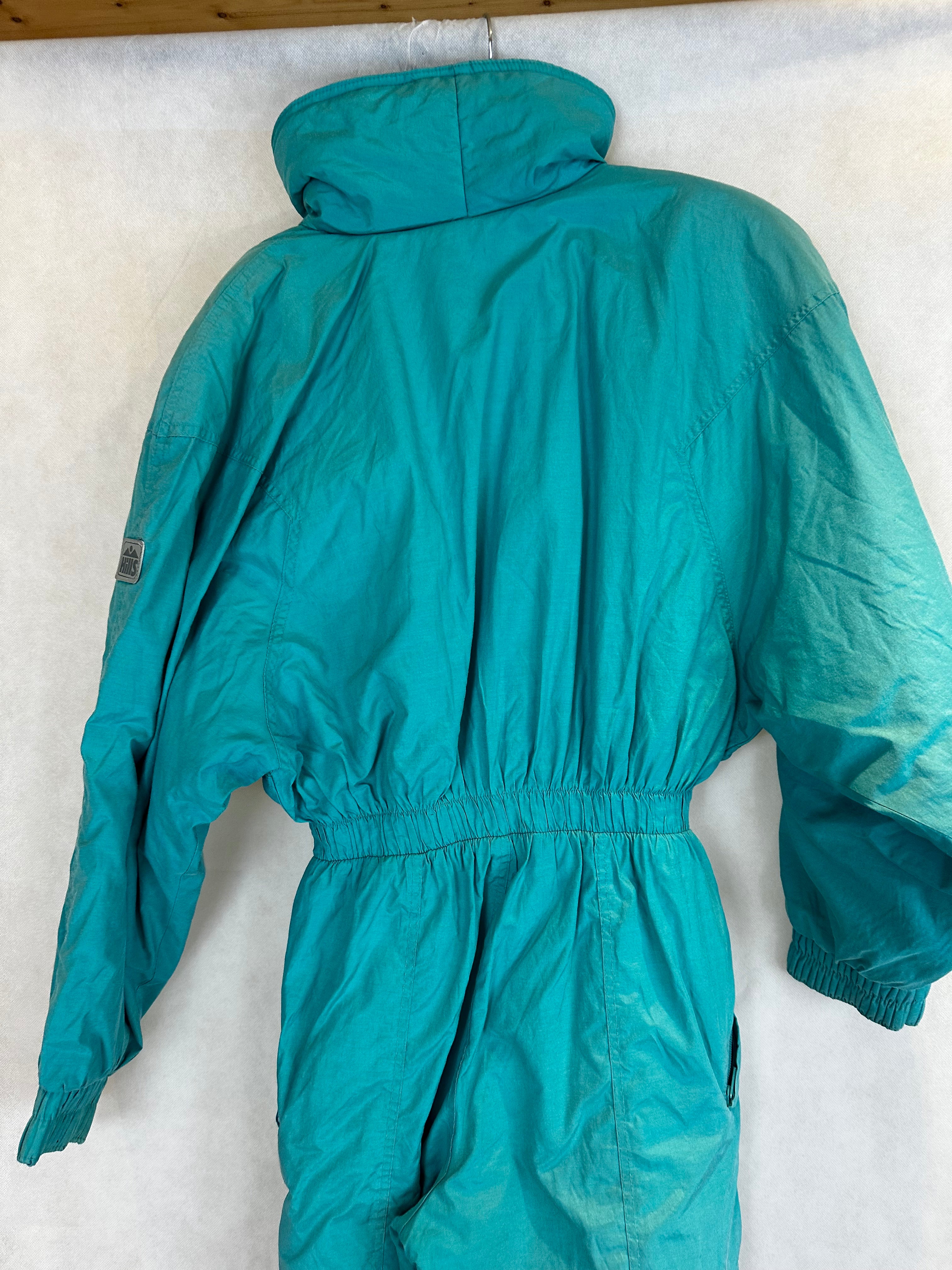 Vintage Skioverall in turkis in M/S