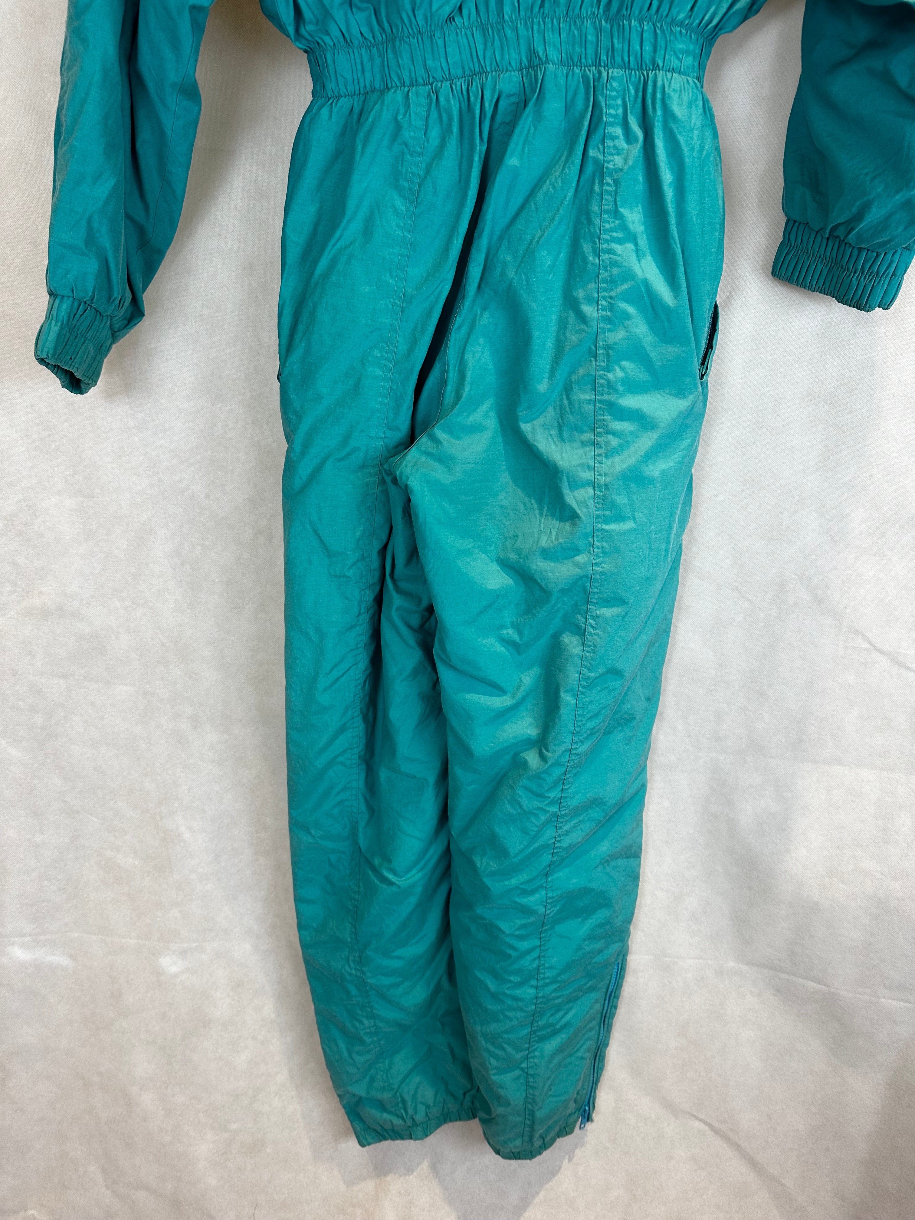 Vintage Skioverall in turkis in M/S