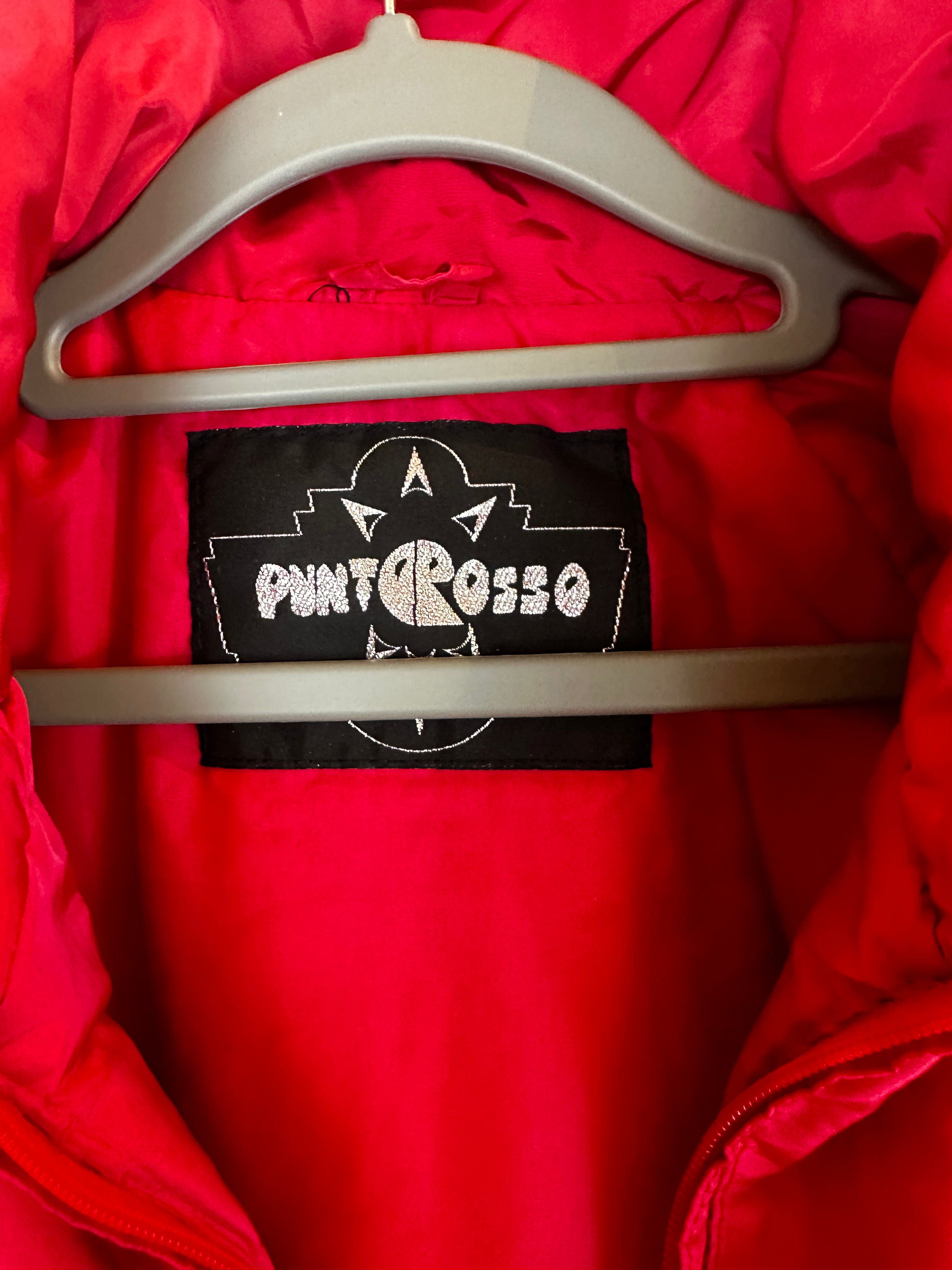 Vintage Skioverall von Punktrosso in rot in M