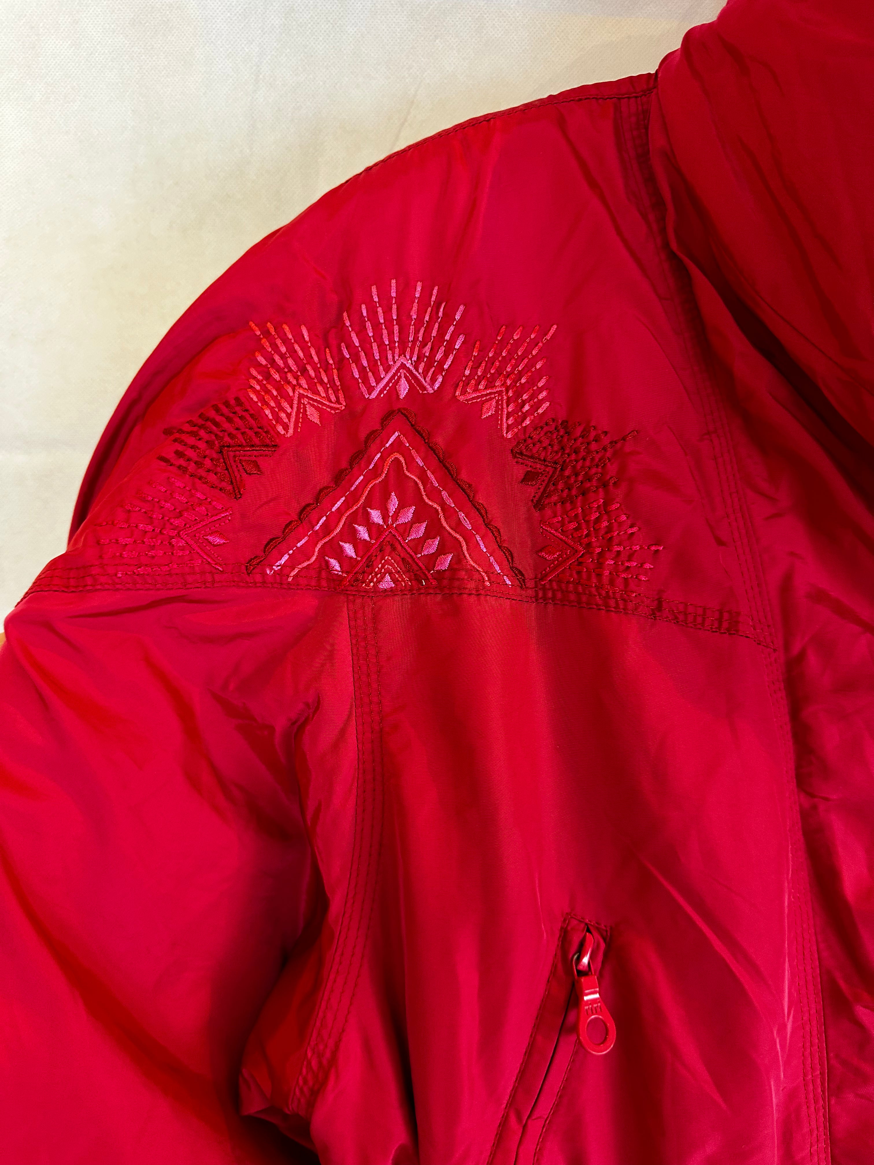 Vintage Skioverall von Punktrosso in rot in M