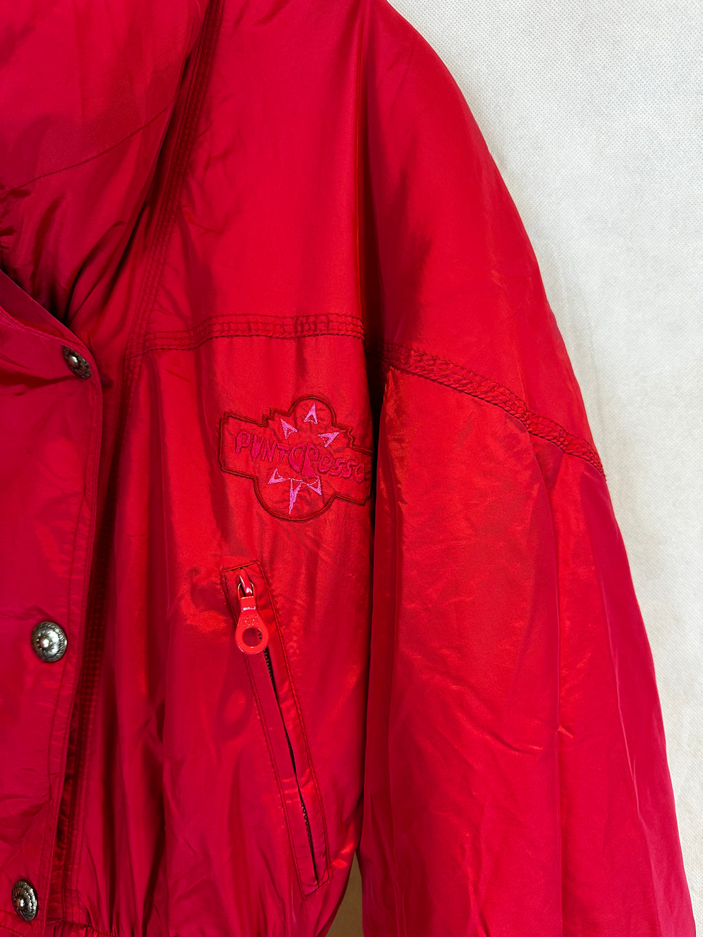 Vintage Skioverall von Punktrosso in rot in M