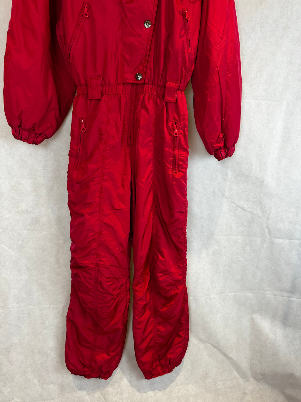 Vintage Skioverall von Punktrosso in rot in M