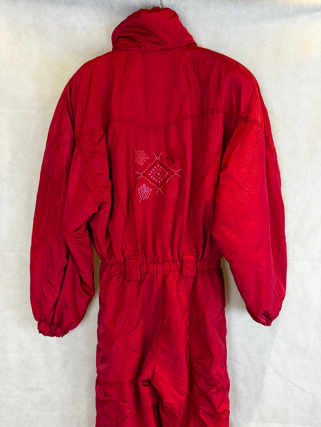 Vintage Skioverall von Punktrosso in rot in M
