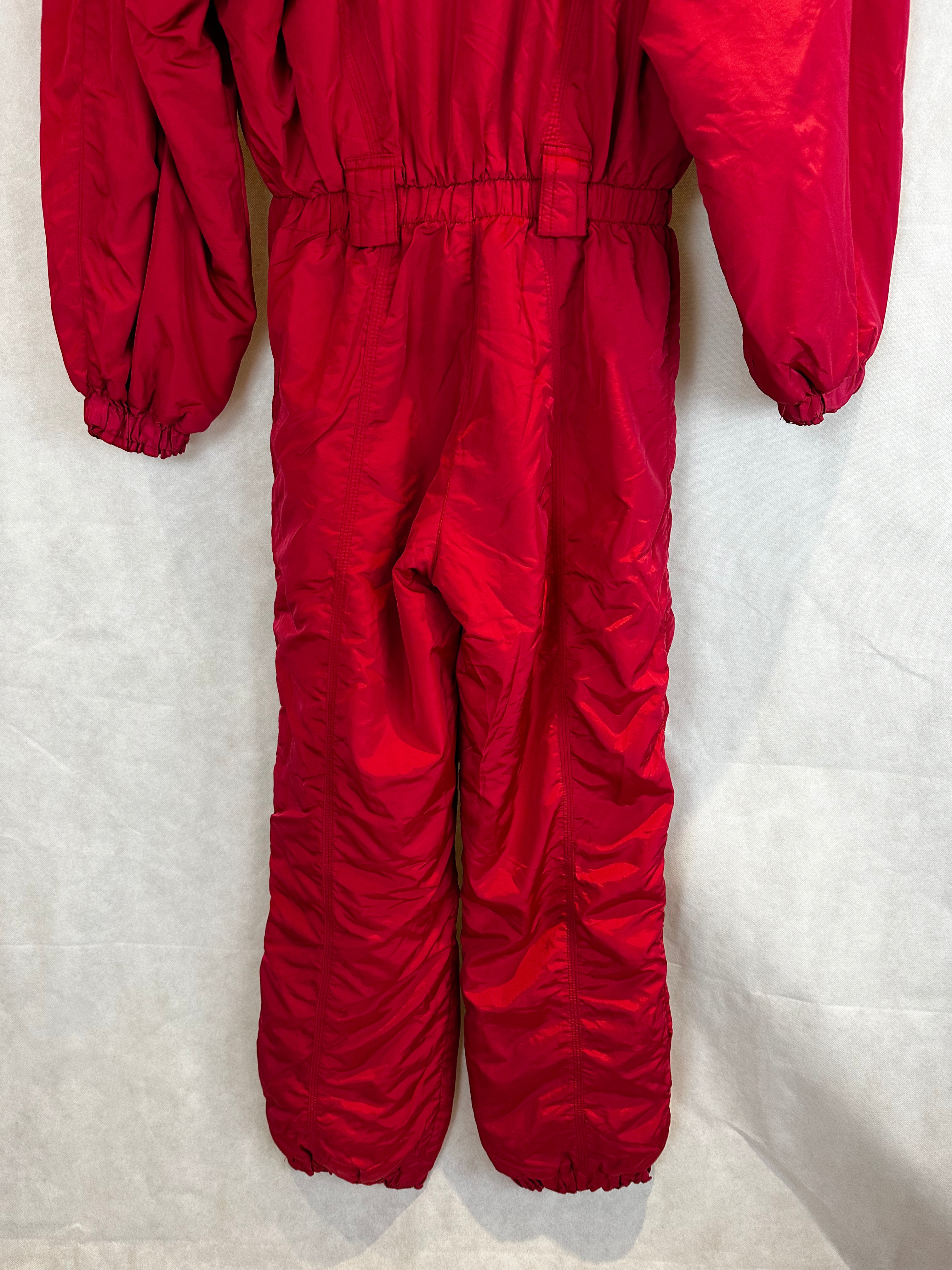 Vintage Skioverall von Punktrosso in rot in M