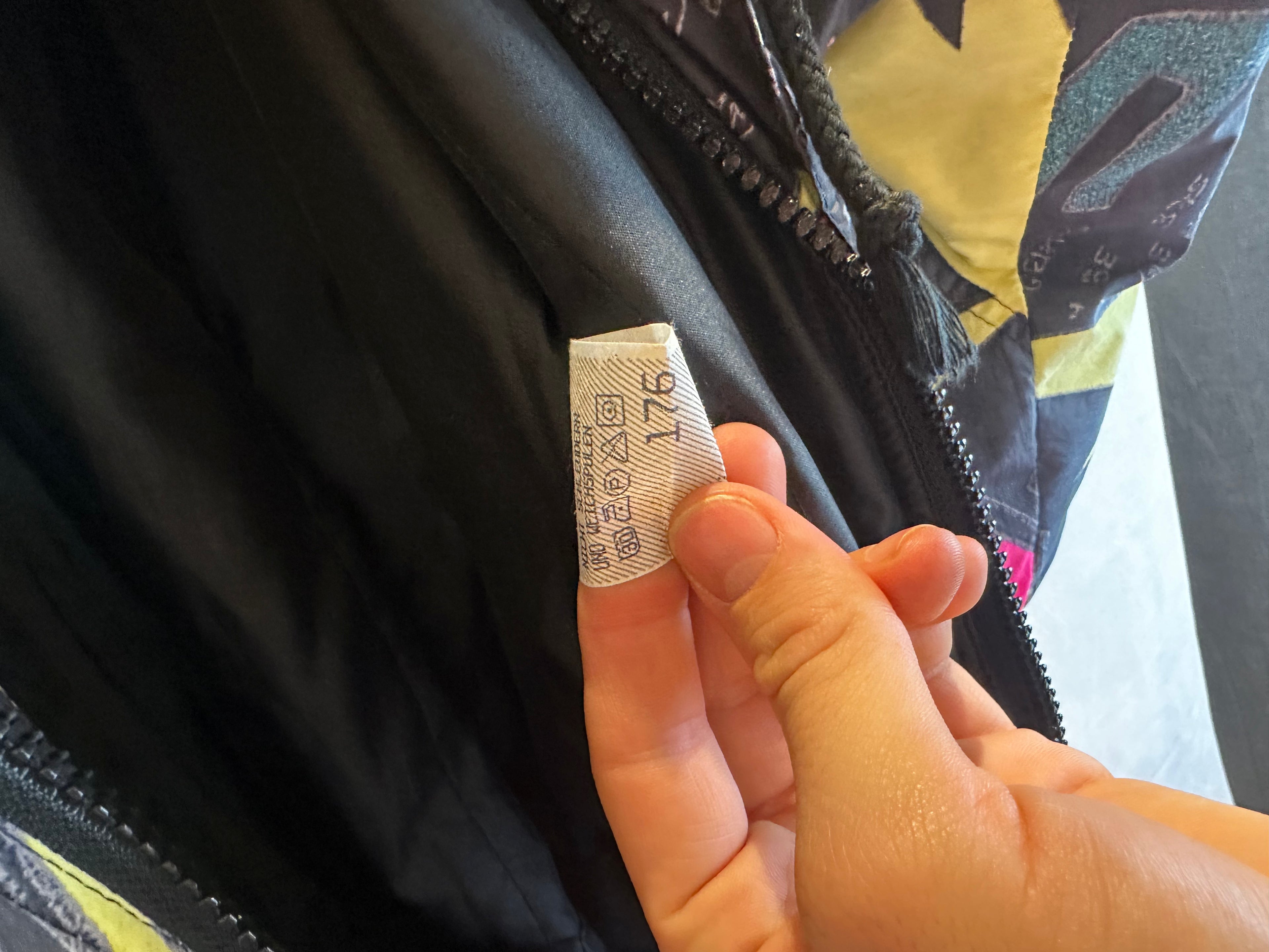 Vintage Skioverall in bunt in S/M