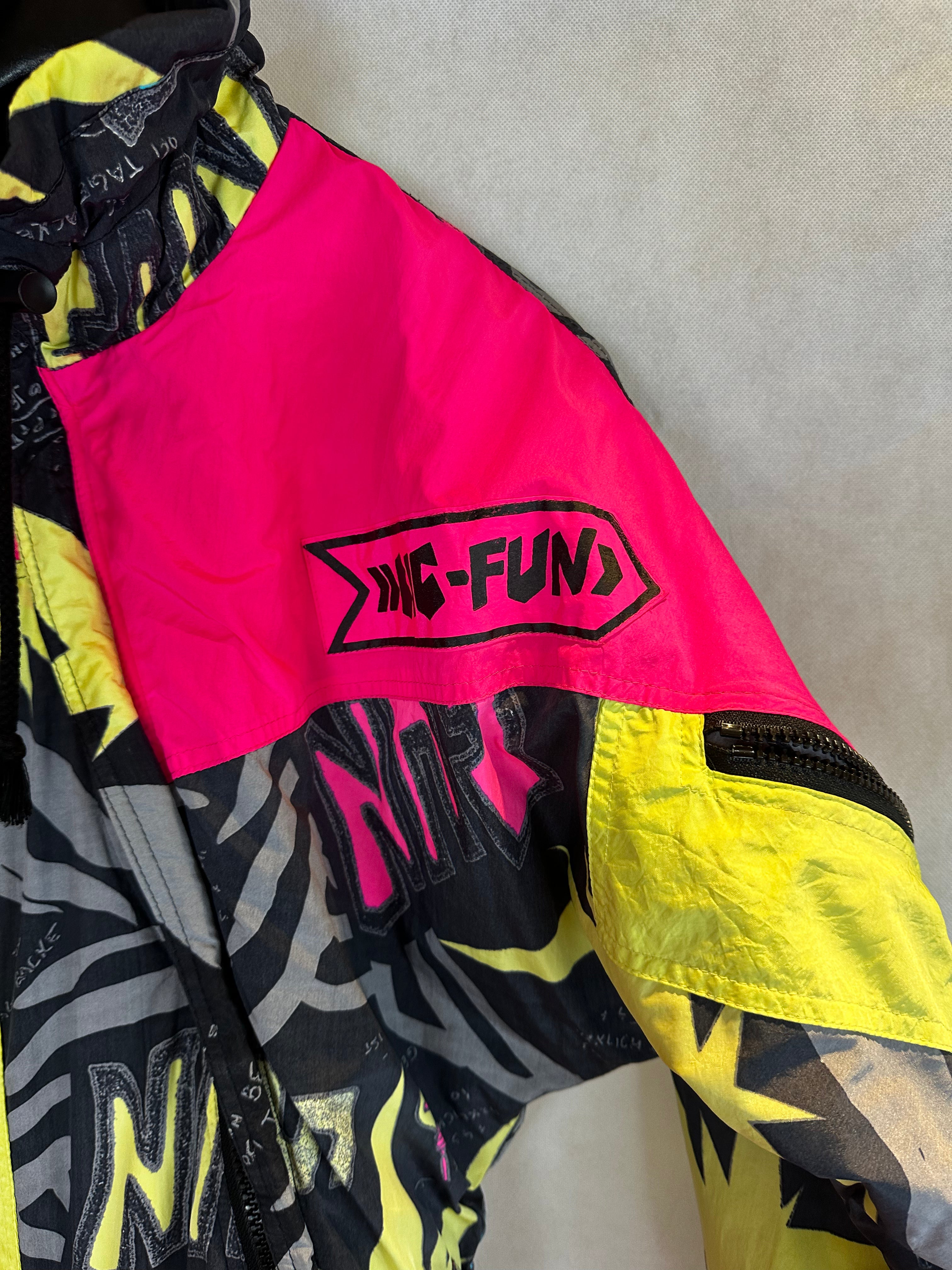 Vintage Skioverall in bunt in S/M