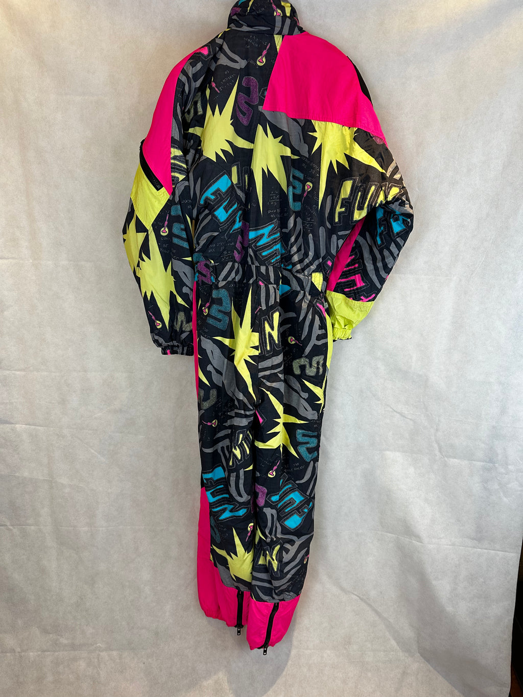 Vintage Skioverall in bunt in S/M