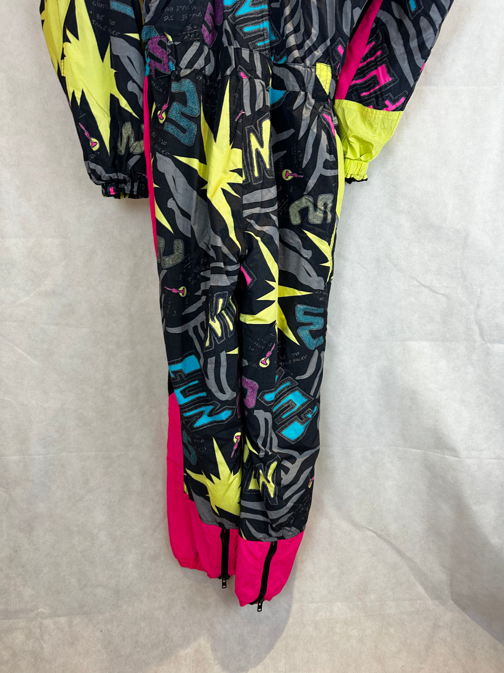 Vintage Skioverall in bunt in S/M