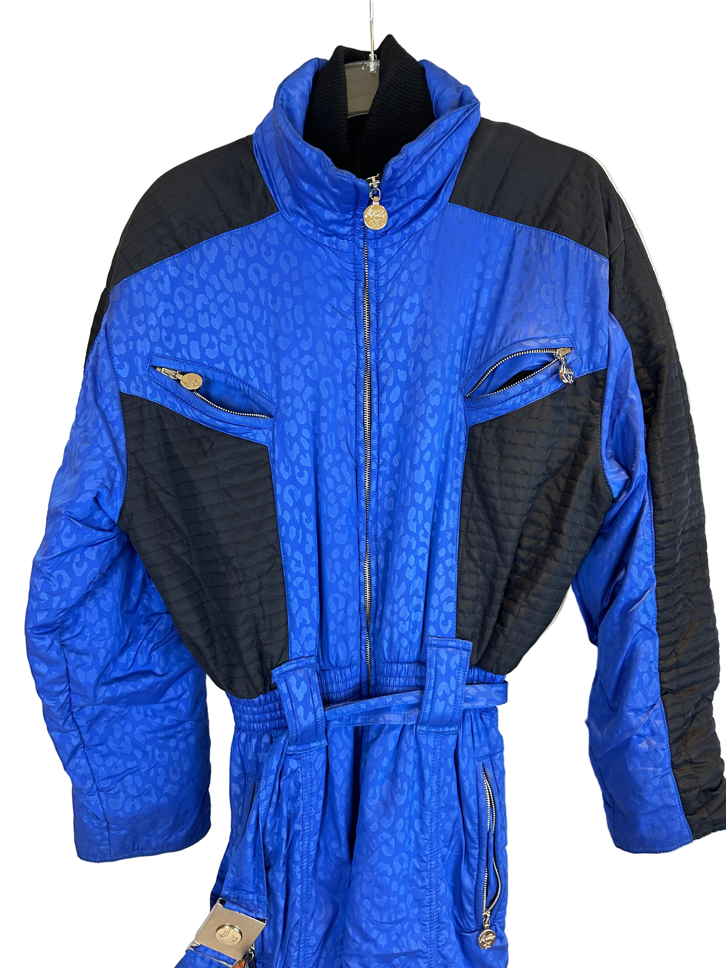 Vintage Skioverall von High Society in blau in M
