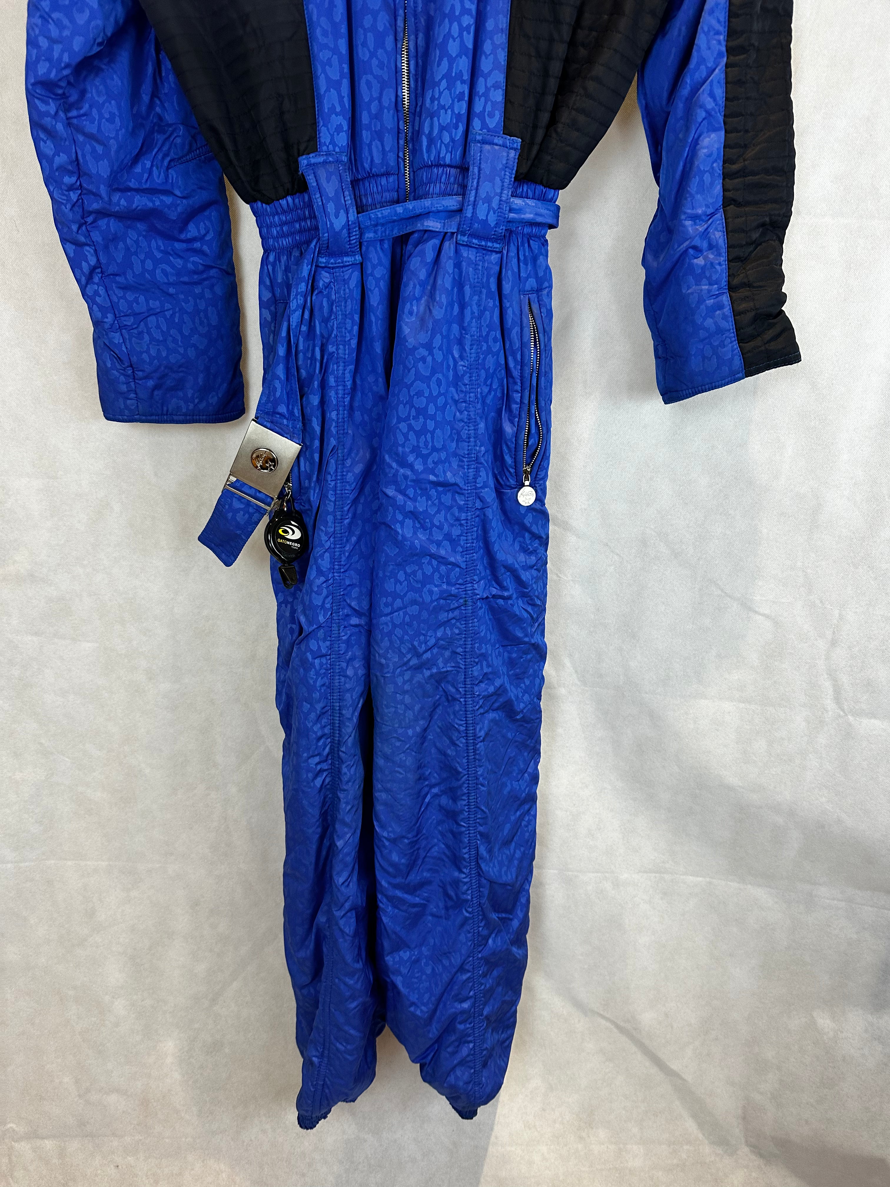 Vintage Skioverall von High Society in blau in M