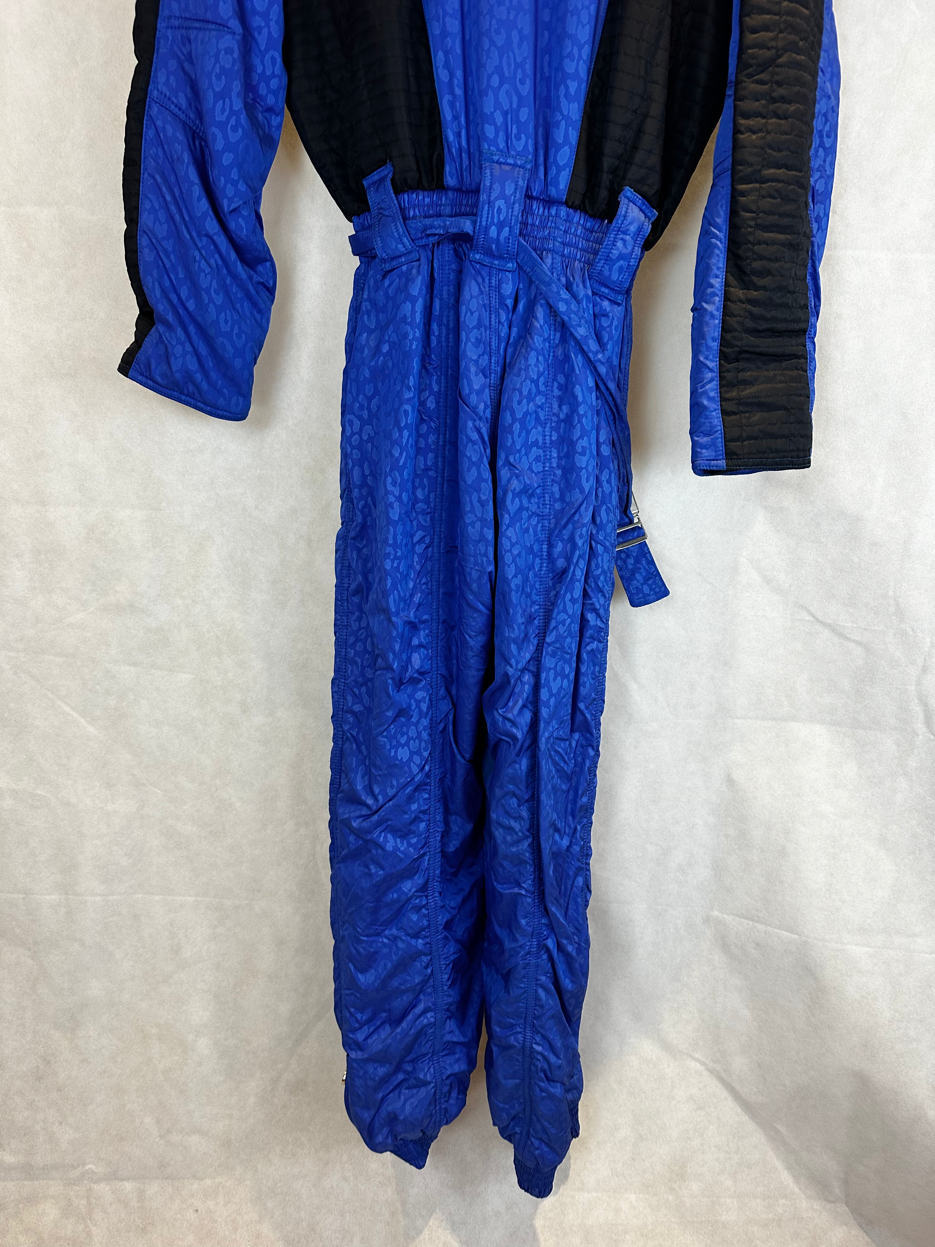 Vintage Skioverall von High Society in blau in M