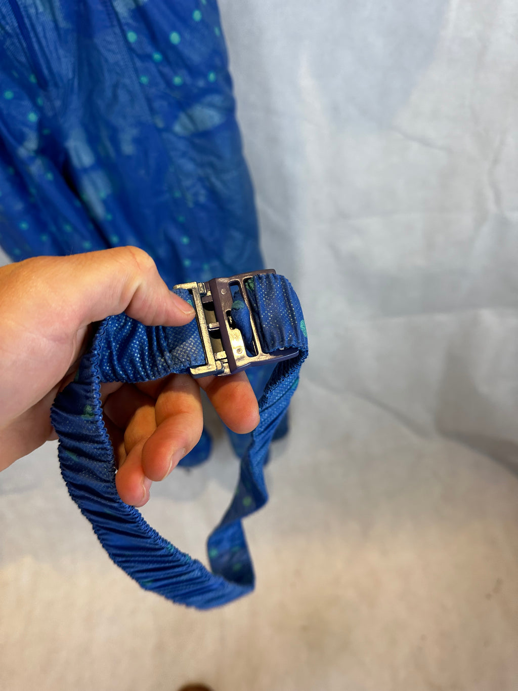 Vintage Skioverall in blau in S/M