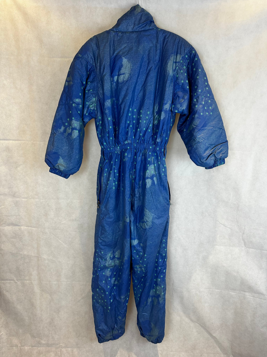 Vintage Skioverall in blau in S/M