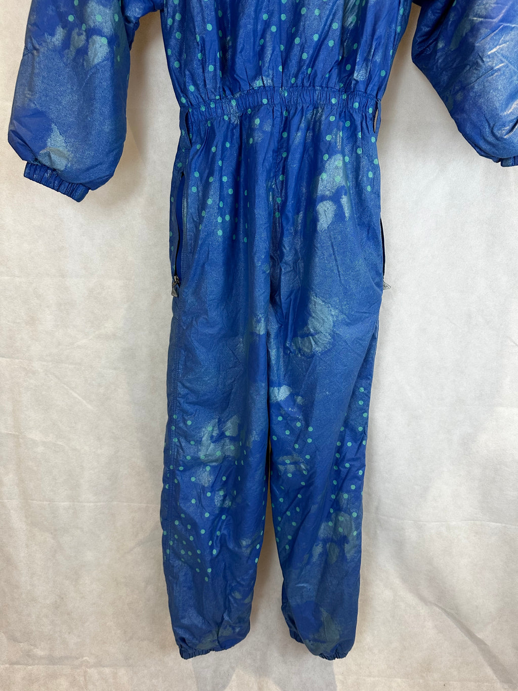 Vintage Skioverall in blau in S/M