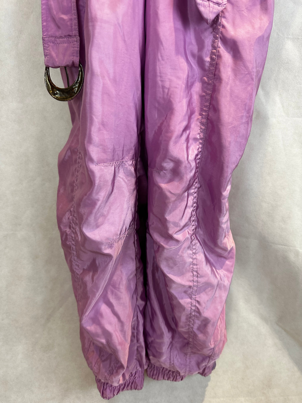 Vintage Skioverall in rosa/schwarz in S/M