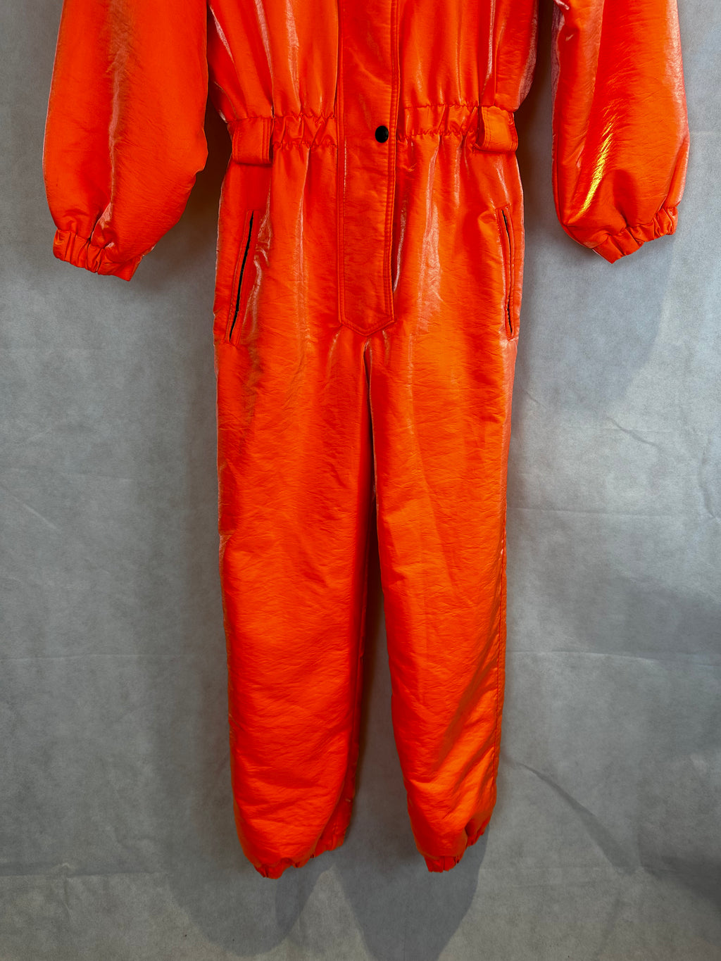 Vintage Skioverall in knalligen Orange in M/S