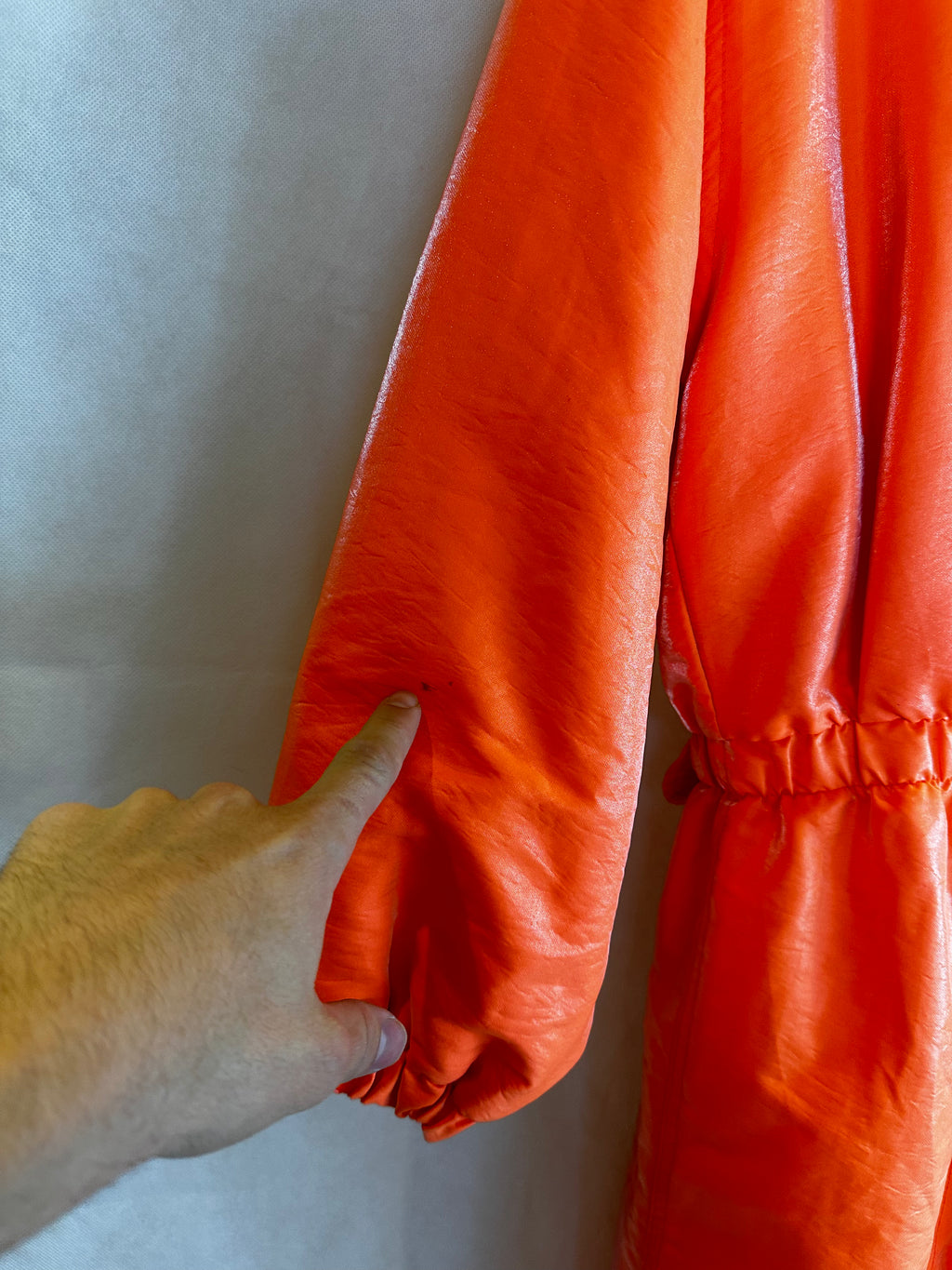 Vintage Skioverall in knalligen Orange in M/S
