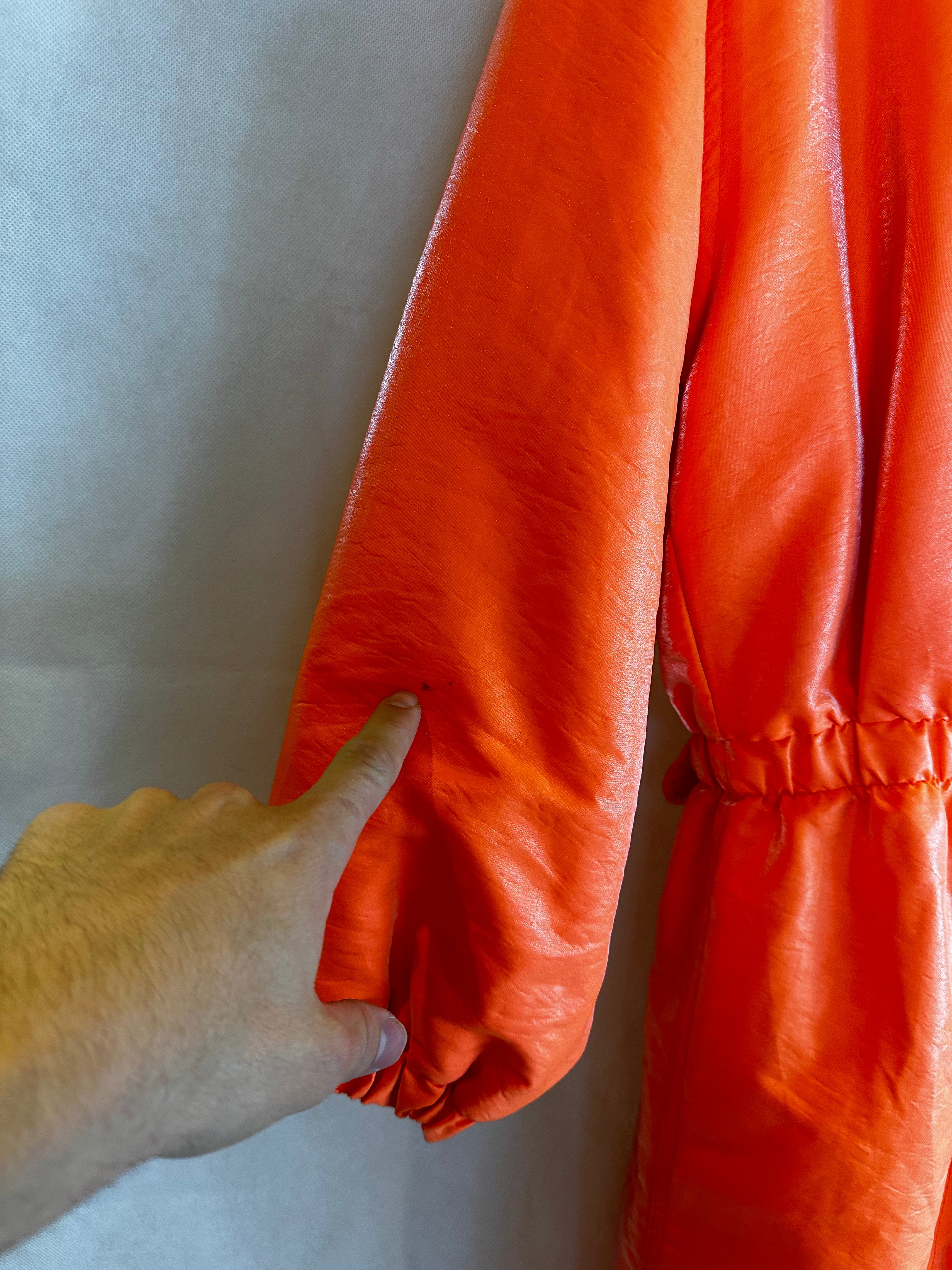 Vintage Skioverall in knalligen Orange in M/S