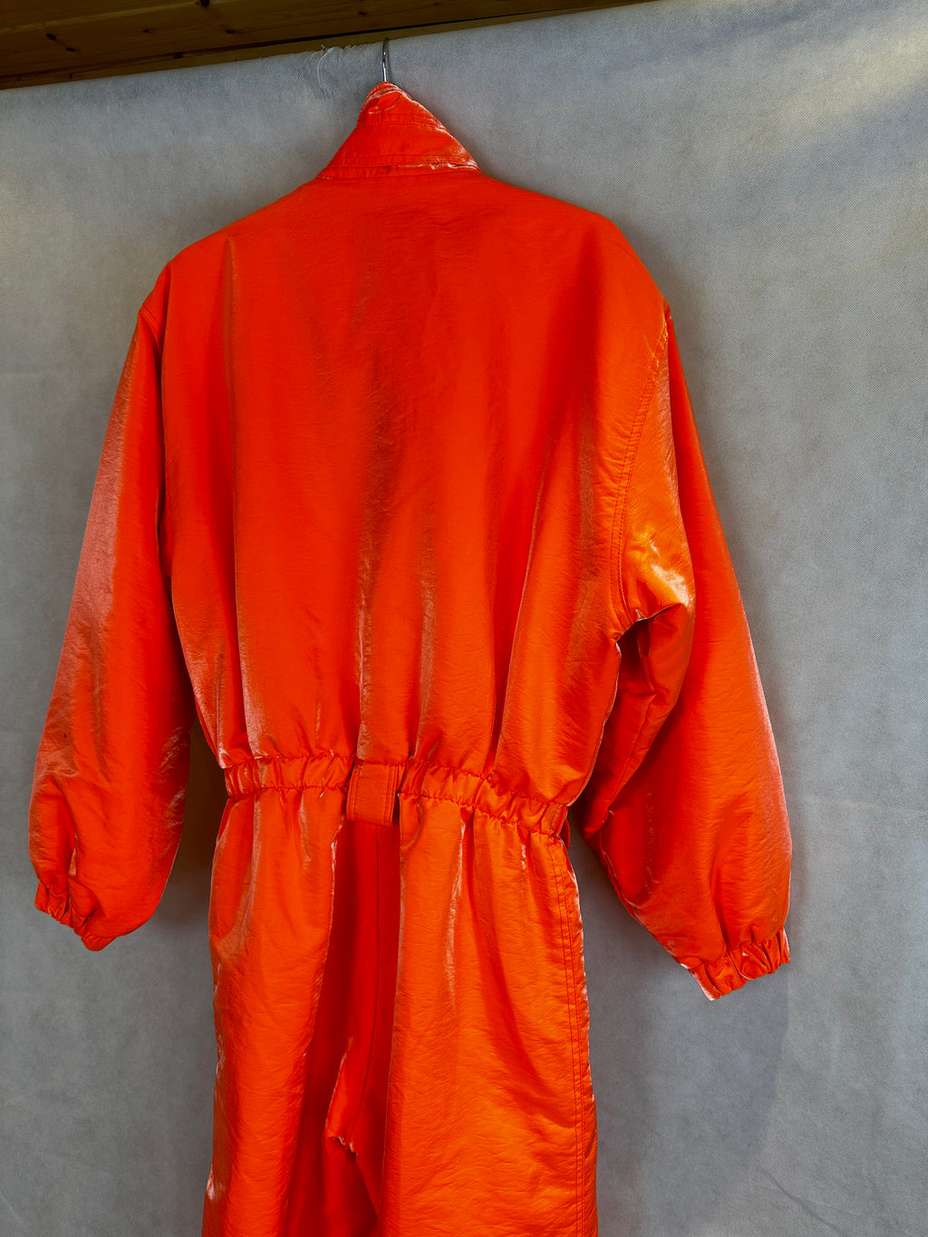 Vintage Skioverall in knalligen Orange in M/S