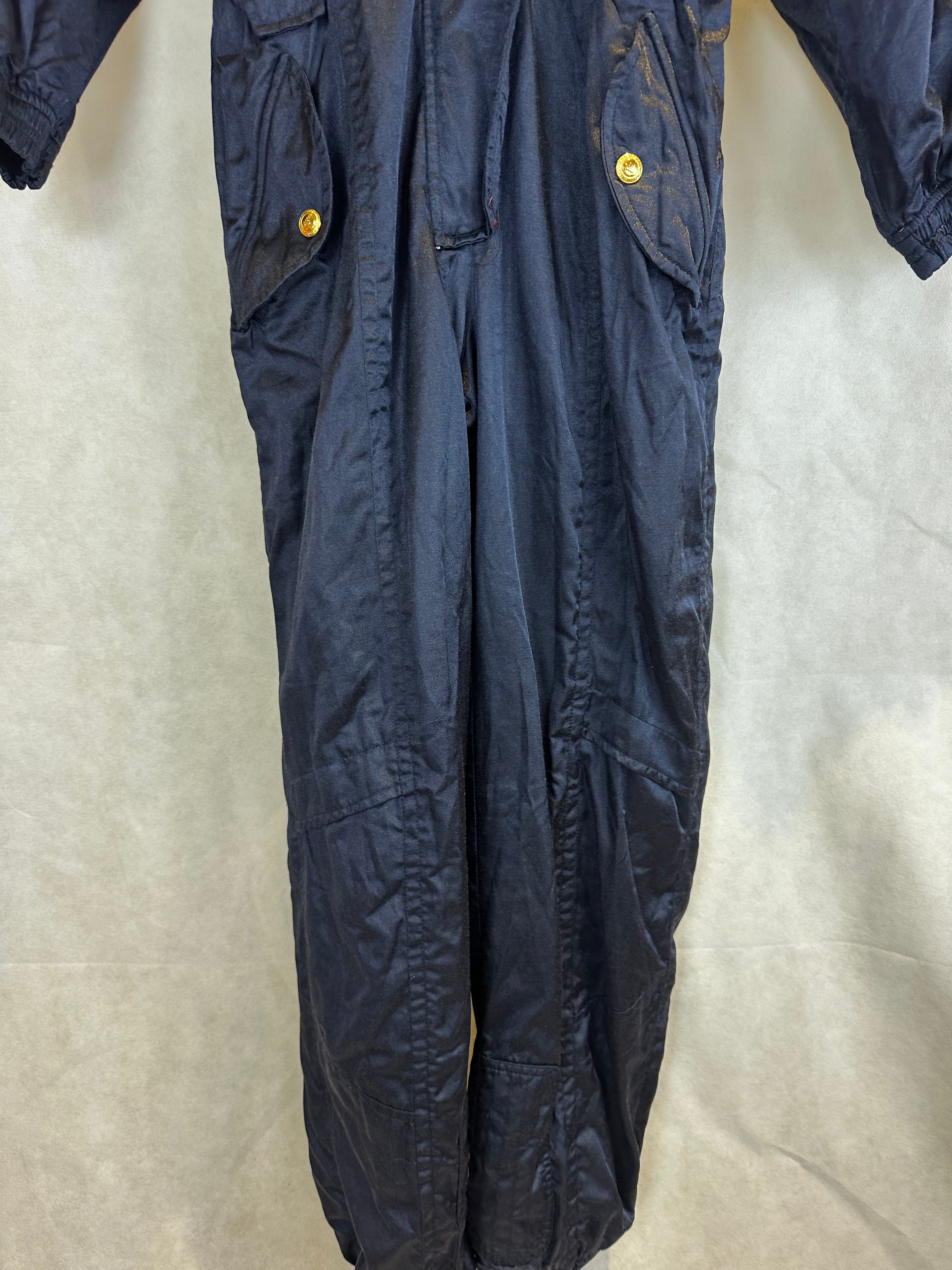 Vintage Skioverall in marineblau in M