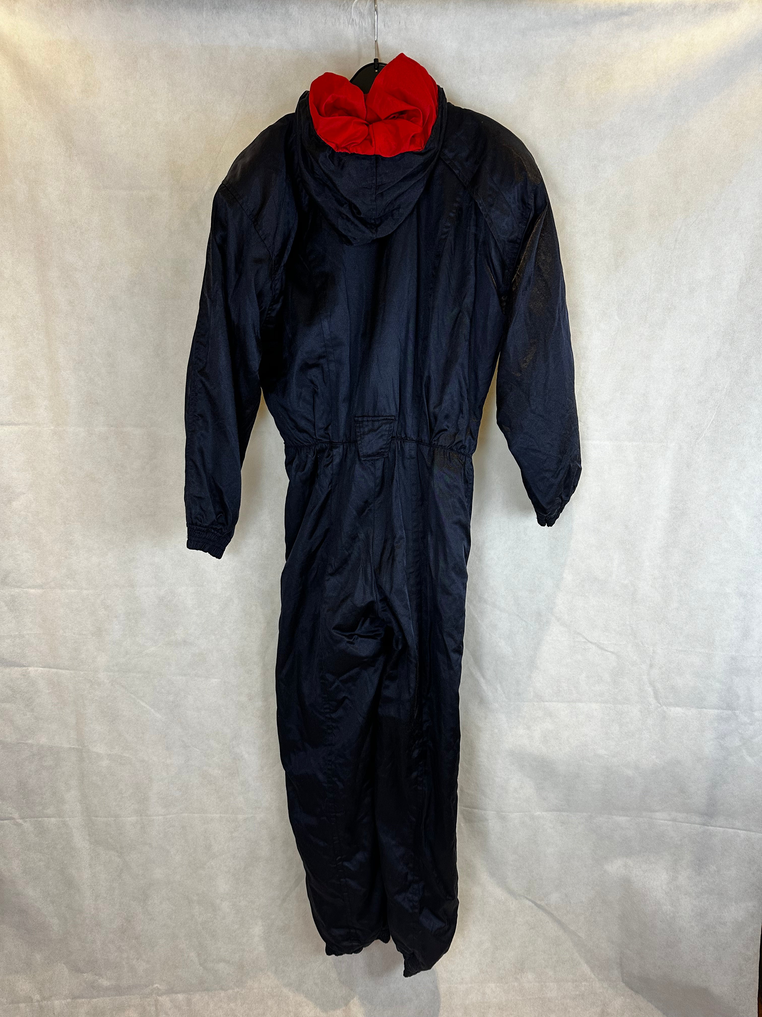 Vintage Skioverall in marineblau in M
