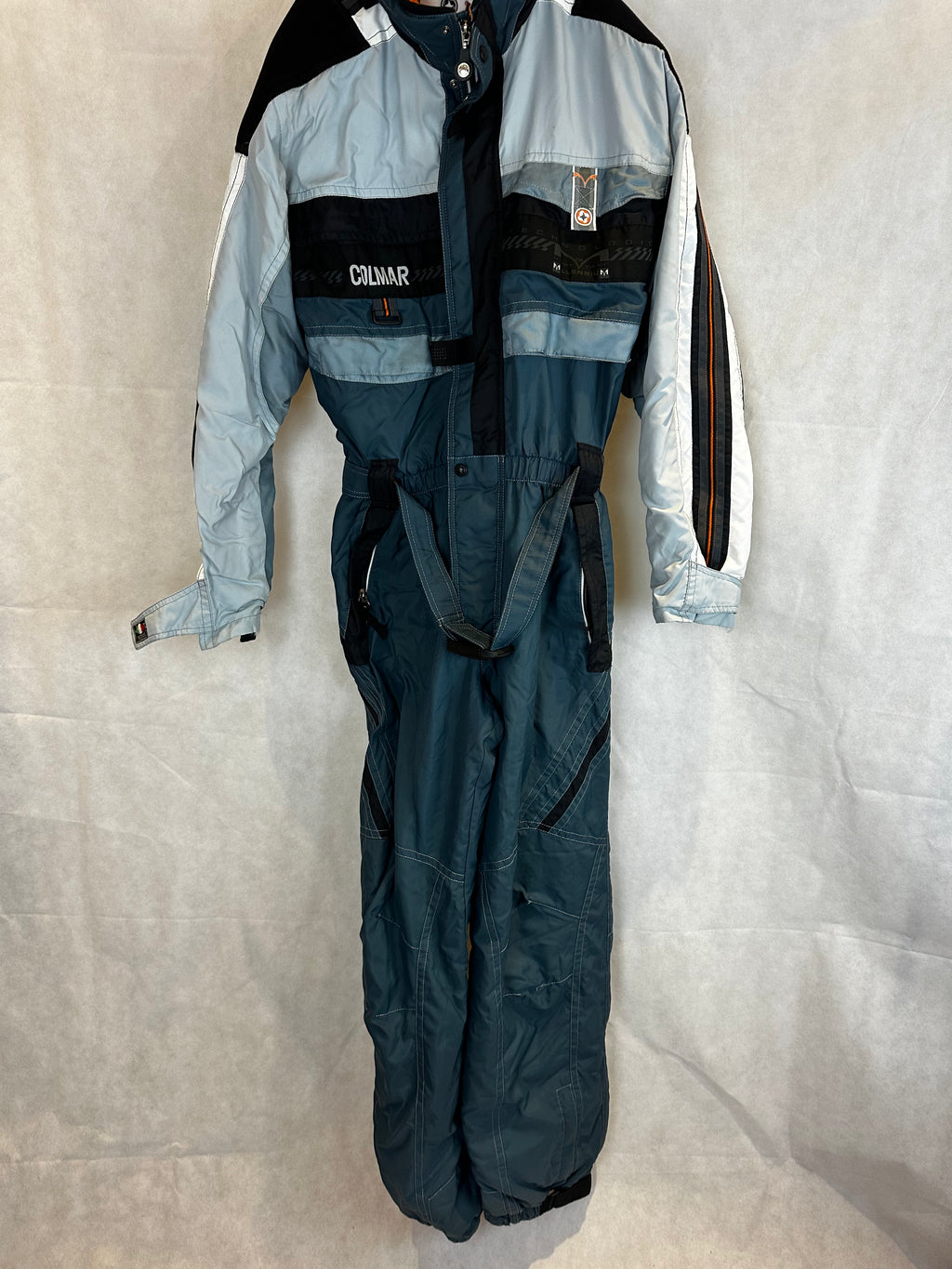 Vintage Skioverall von COLMAR in hellblau in L