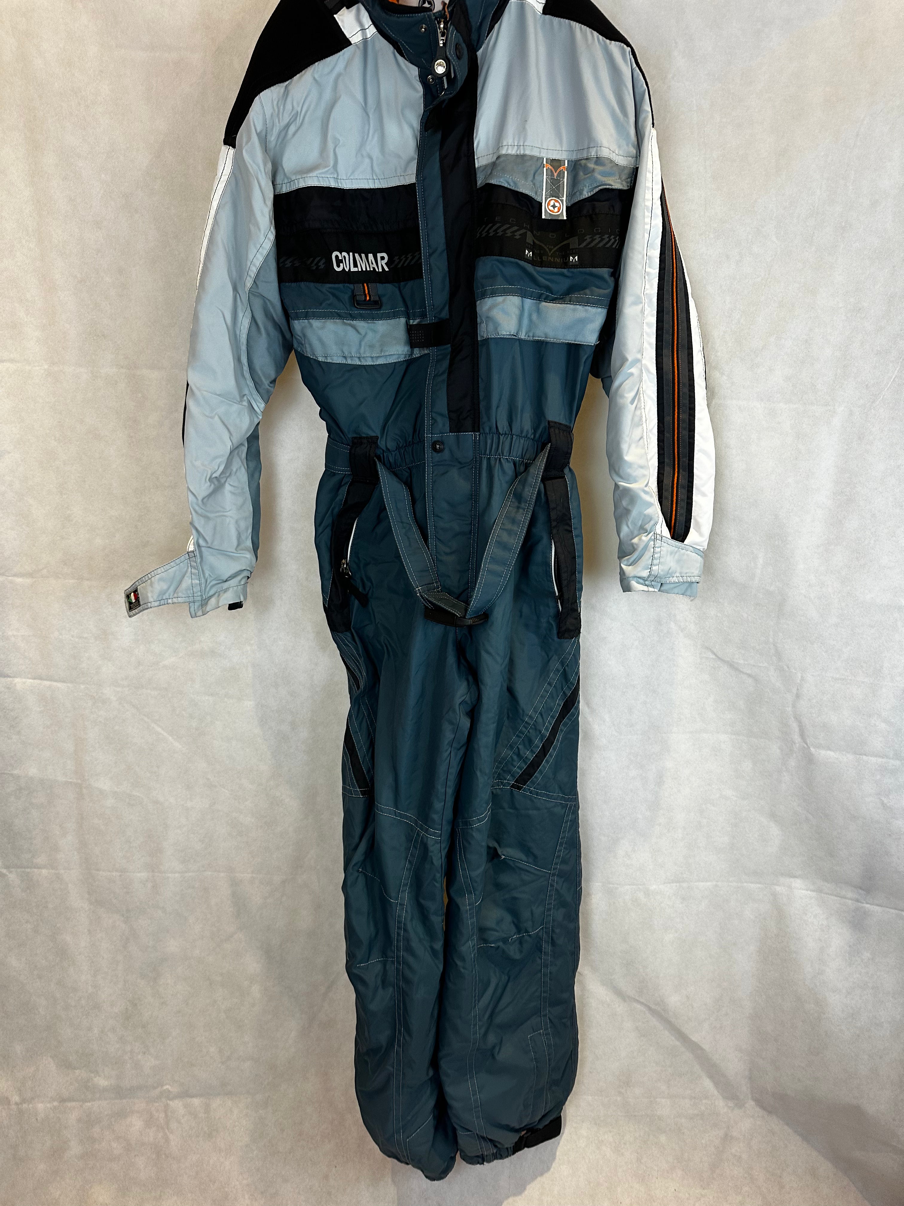 Vintage Skioverall von COLMAR in hellblau in L