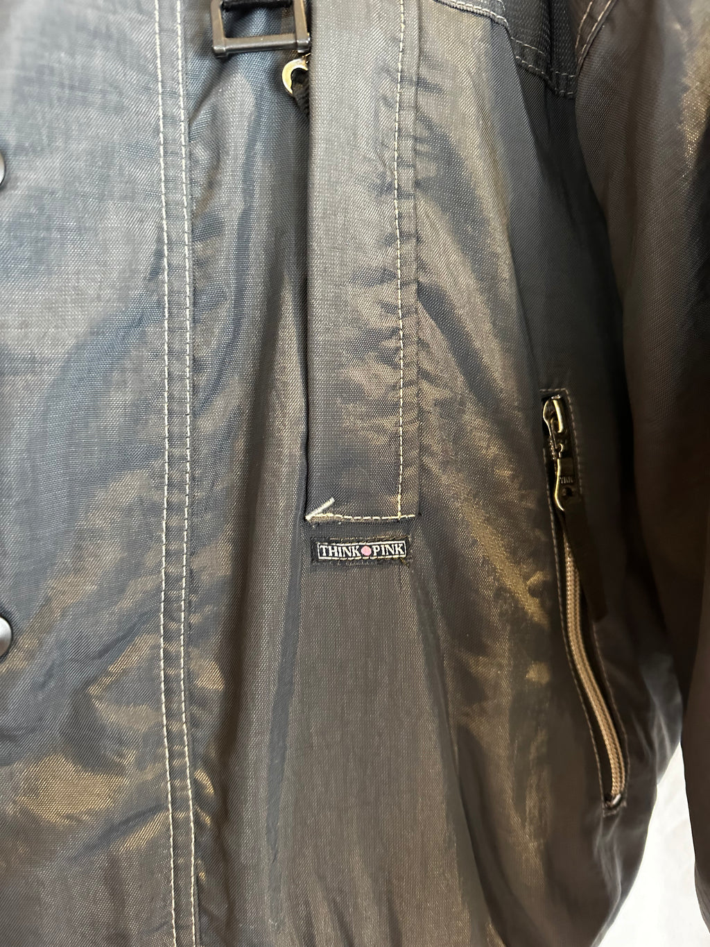 Vintage Skioverall von pink point in schwarz in L