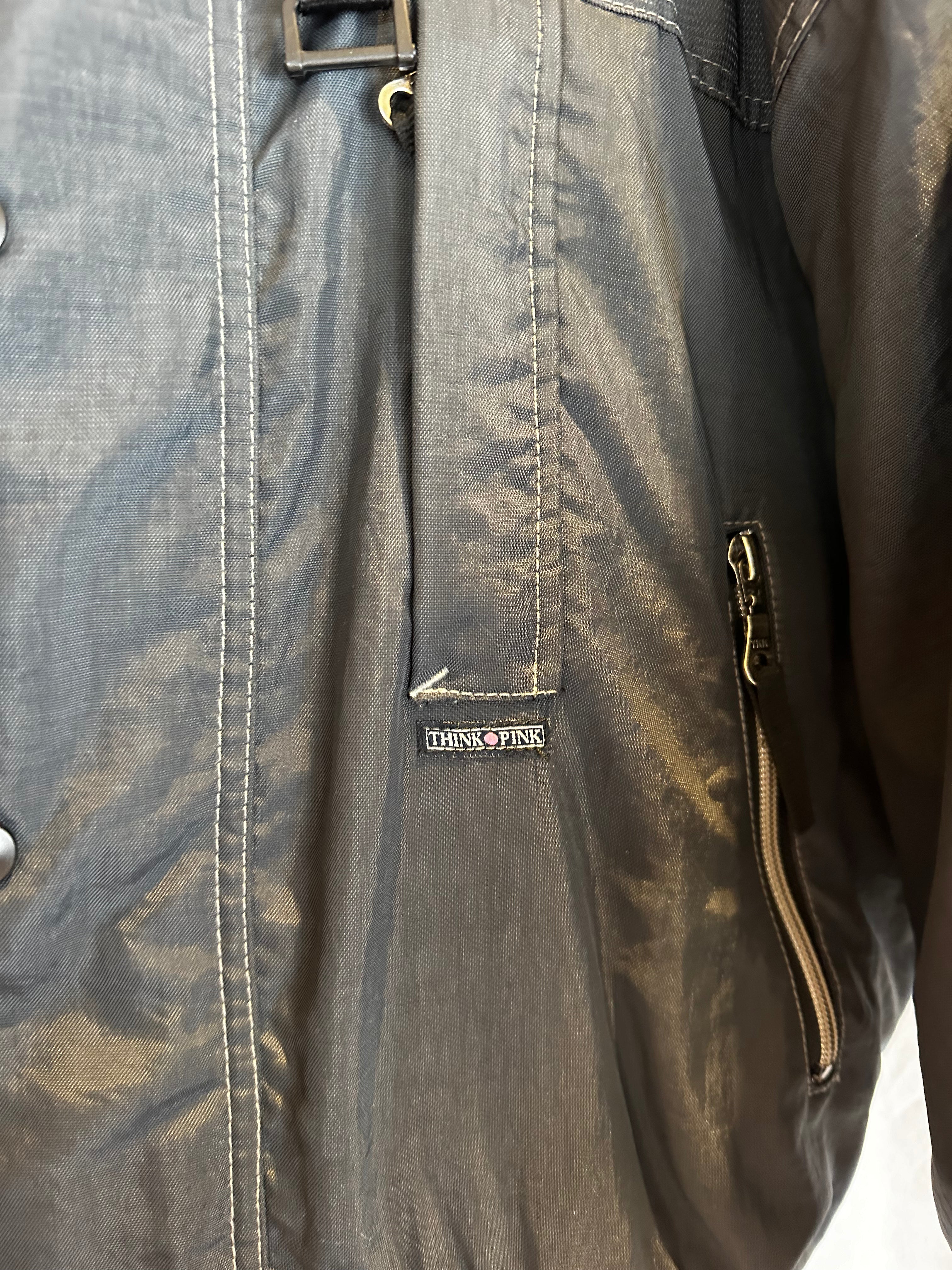 Vintage Skioverall von pink point in schwarz in L