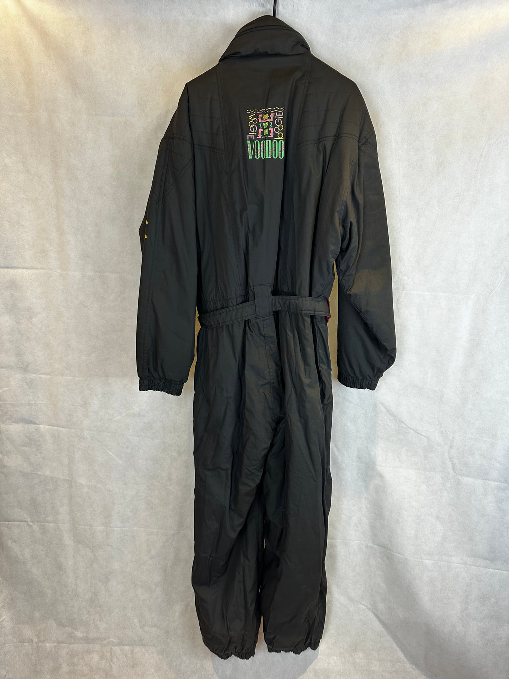 Vintage Skioverall von Ski Style in schwarz in L