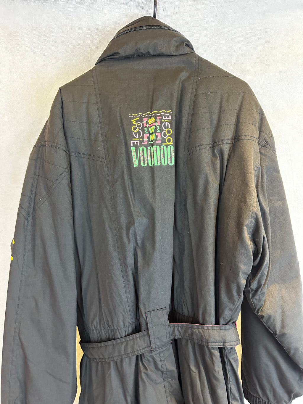 Vintage Skioverall von Ski Style in schwarz in L