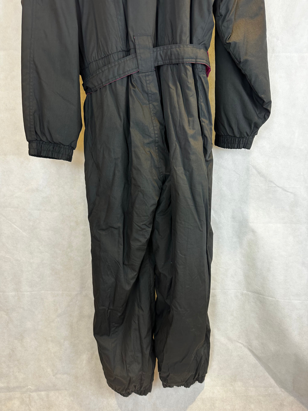 Vintage Skioverall von Ski Style in schwarz in L