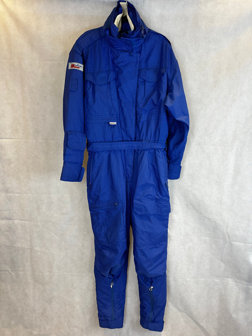 Vintage Skioverall in blau in M/L