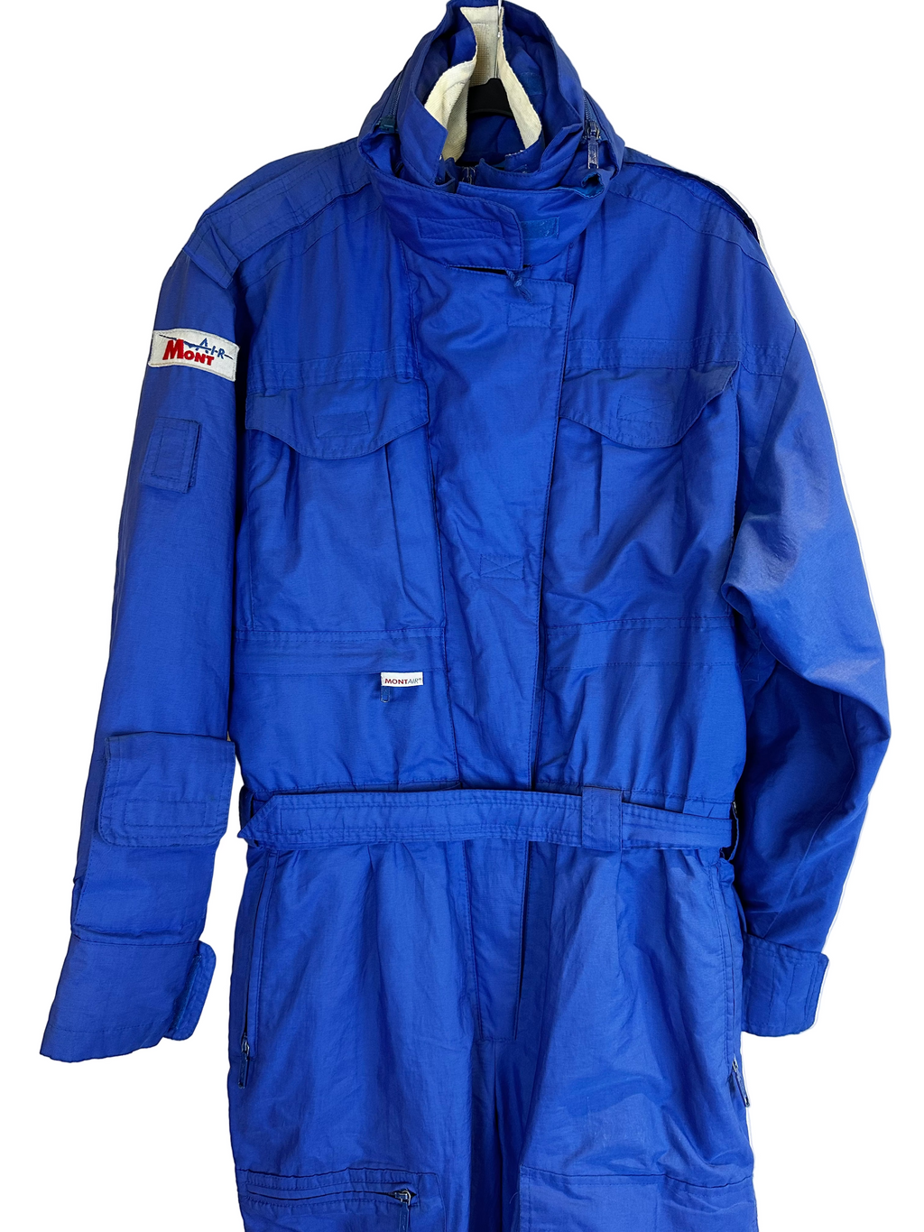 Vintage Skioverall in blau in M/L