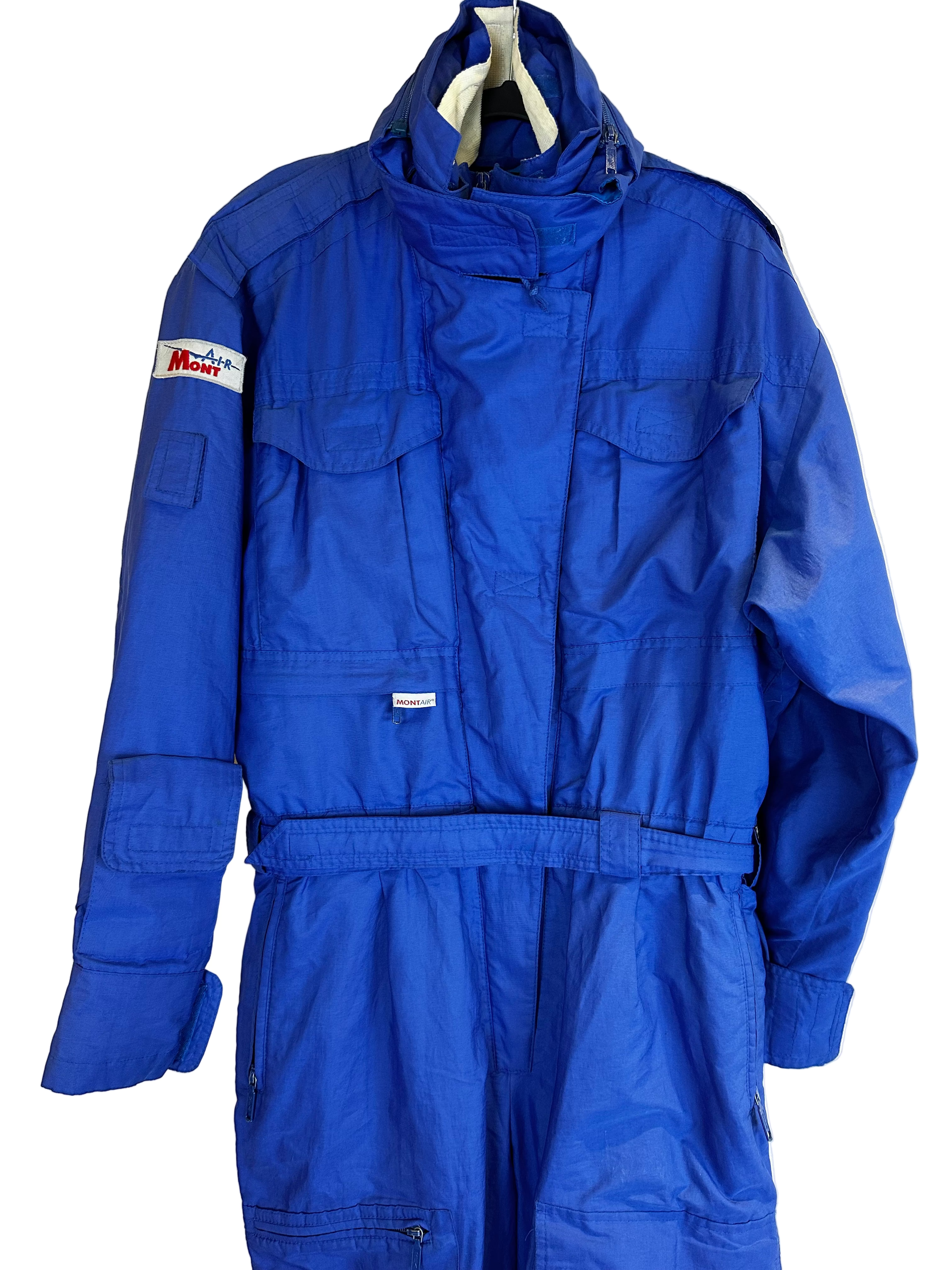 Vintage Skioverall in blau in M/L