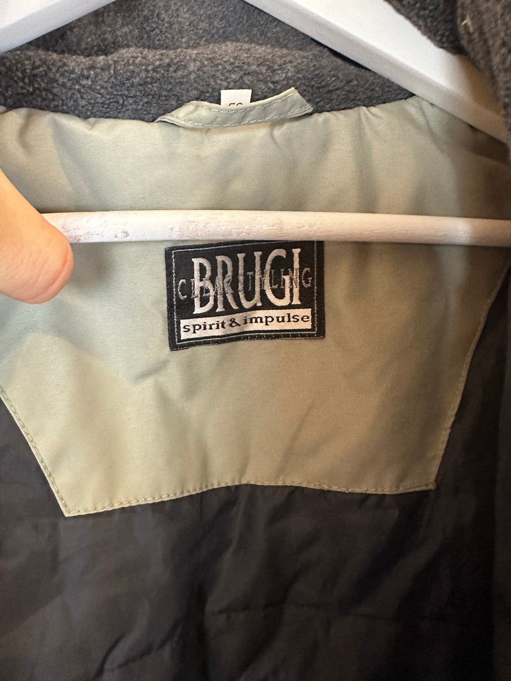 Vintage Skioverall von BRUGI in grau in L