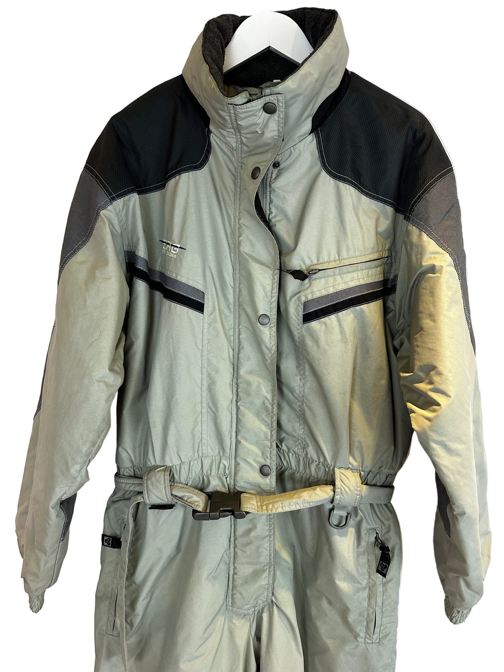 Vintage Skioverall von BRUGI in grau in L