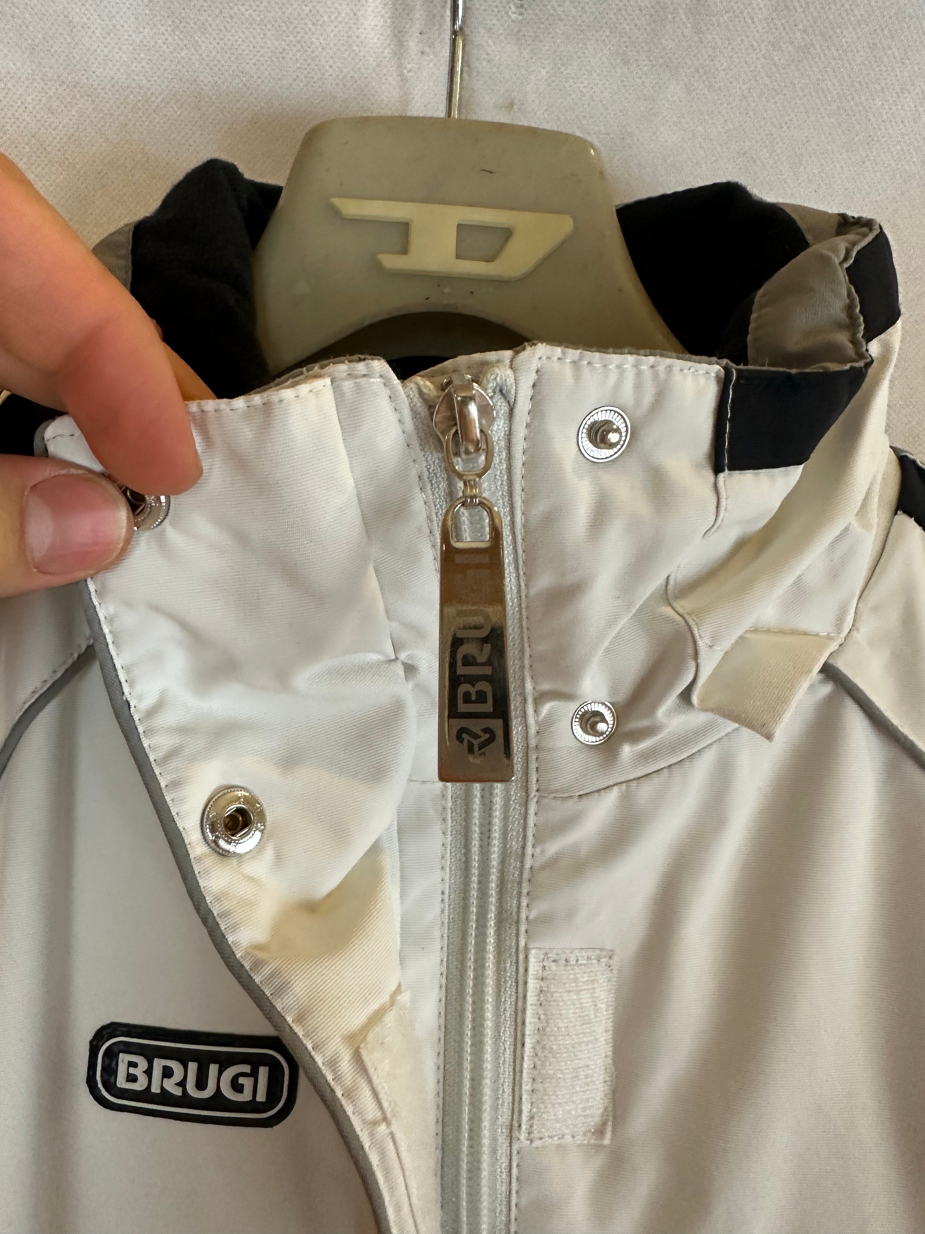 Vintage Skioverall in weiss von Brugi in L