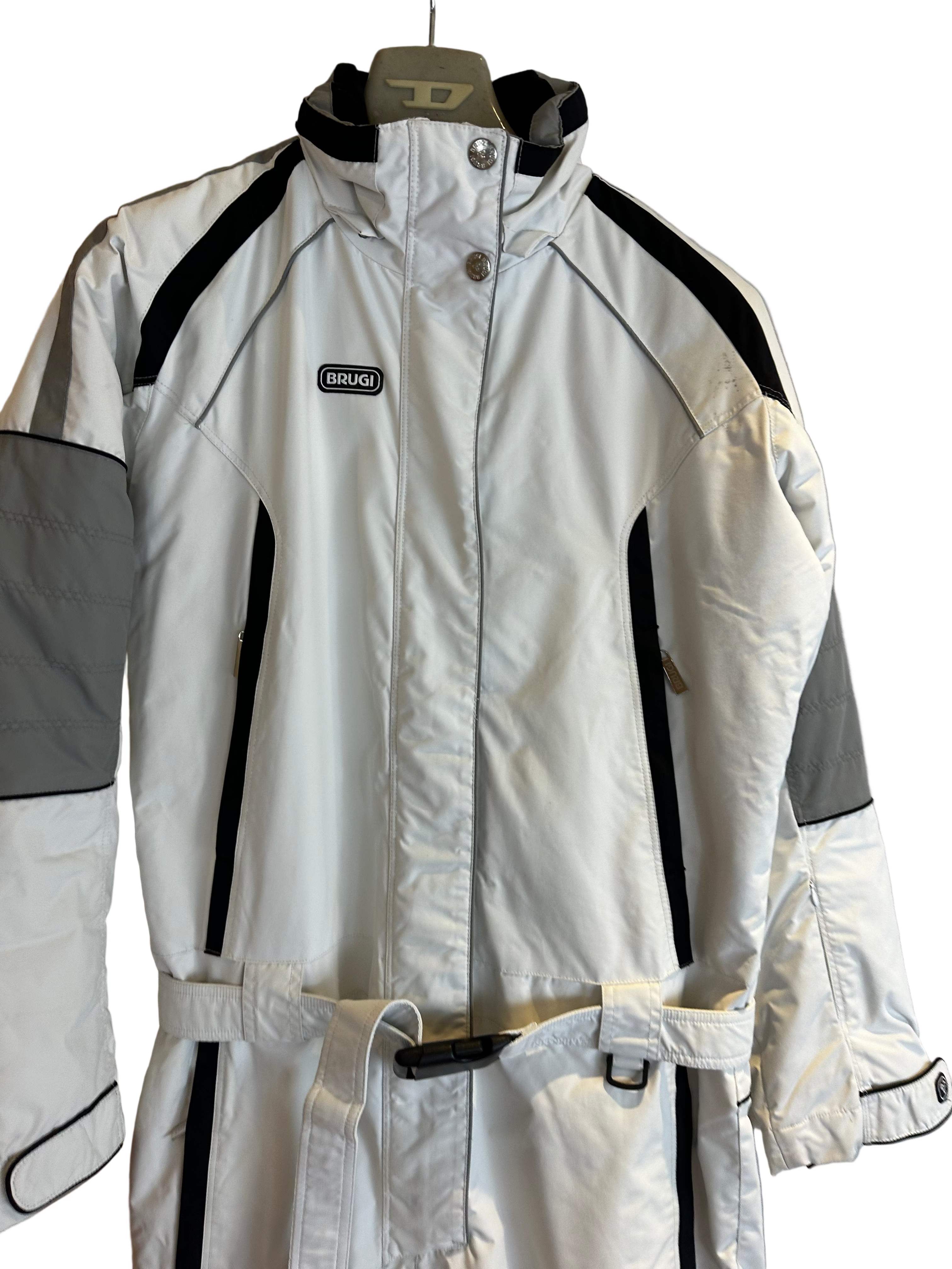 Vintage Skioverall in weiss von Brugi in L