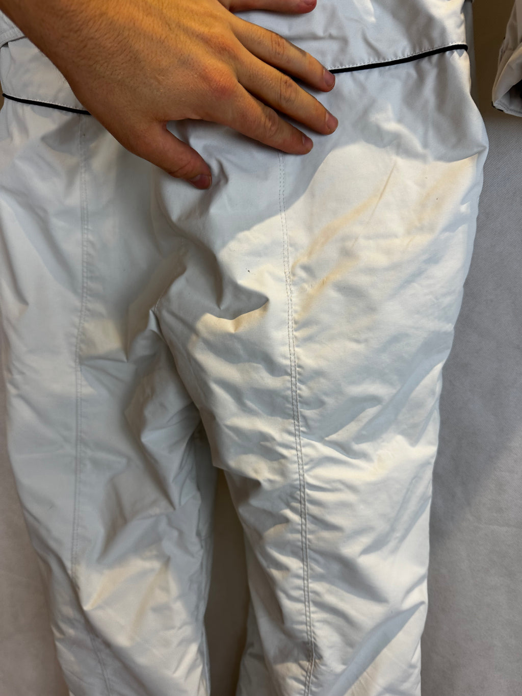 Vintage Skioverall in weiss von Brugi in L