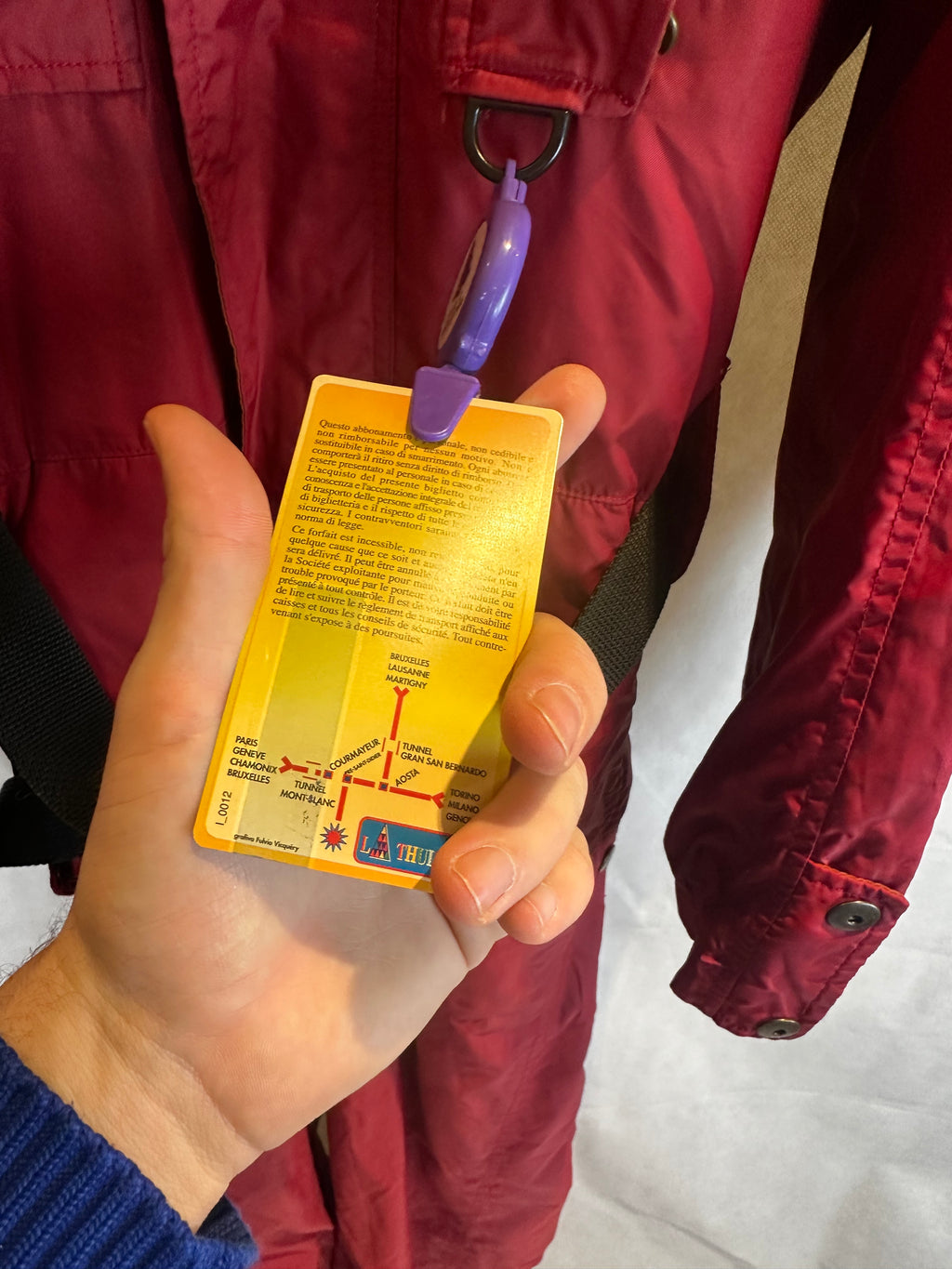 Vintage Skioverall von db in rot in L/XL