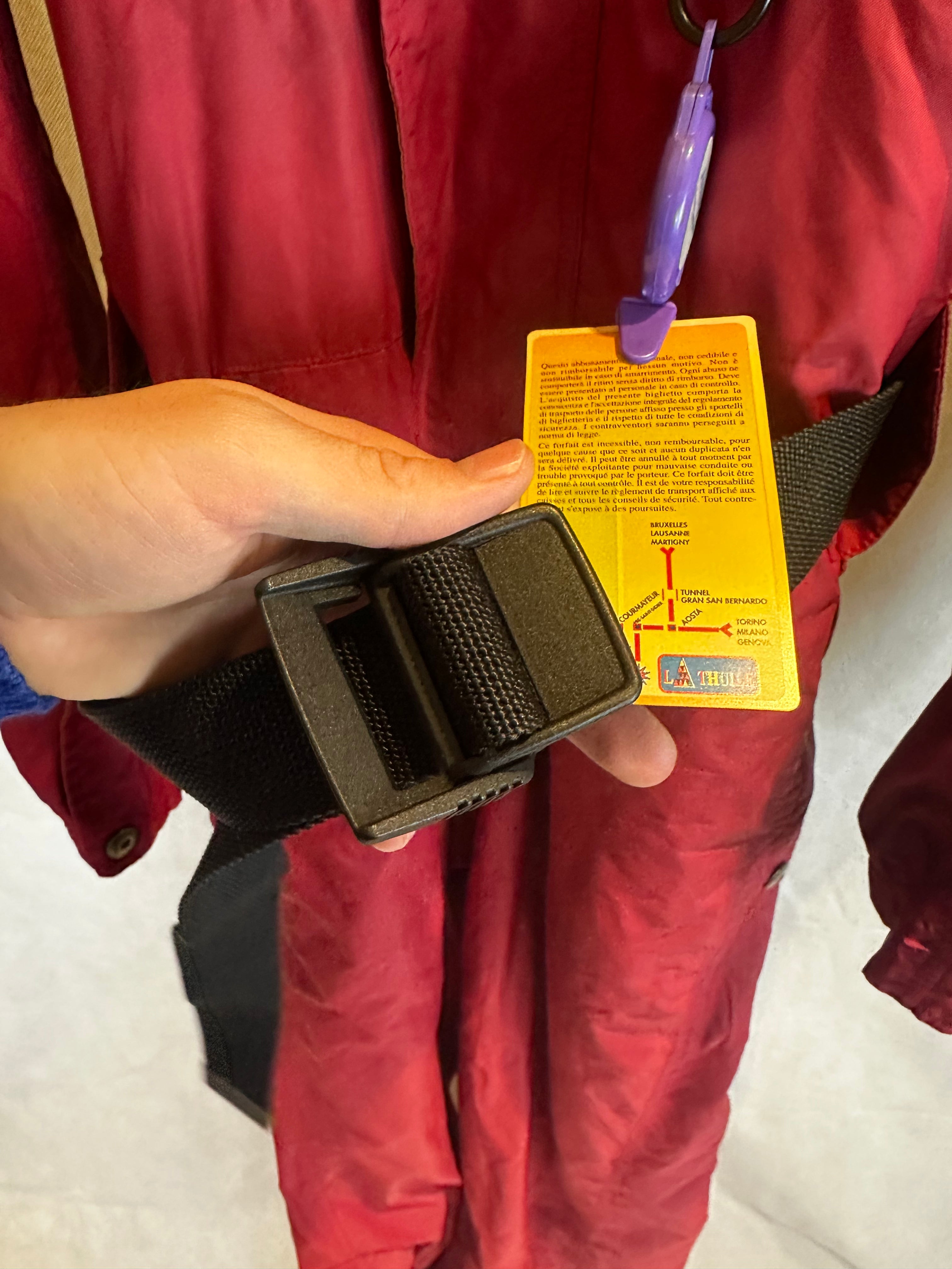 Vintage Skioverall von db in rot in L/XL