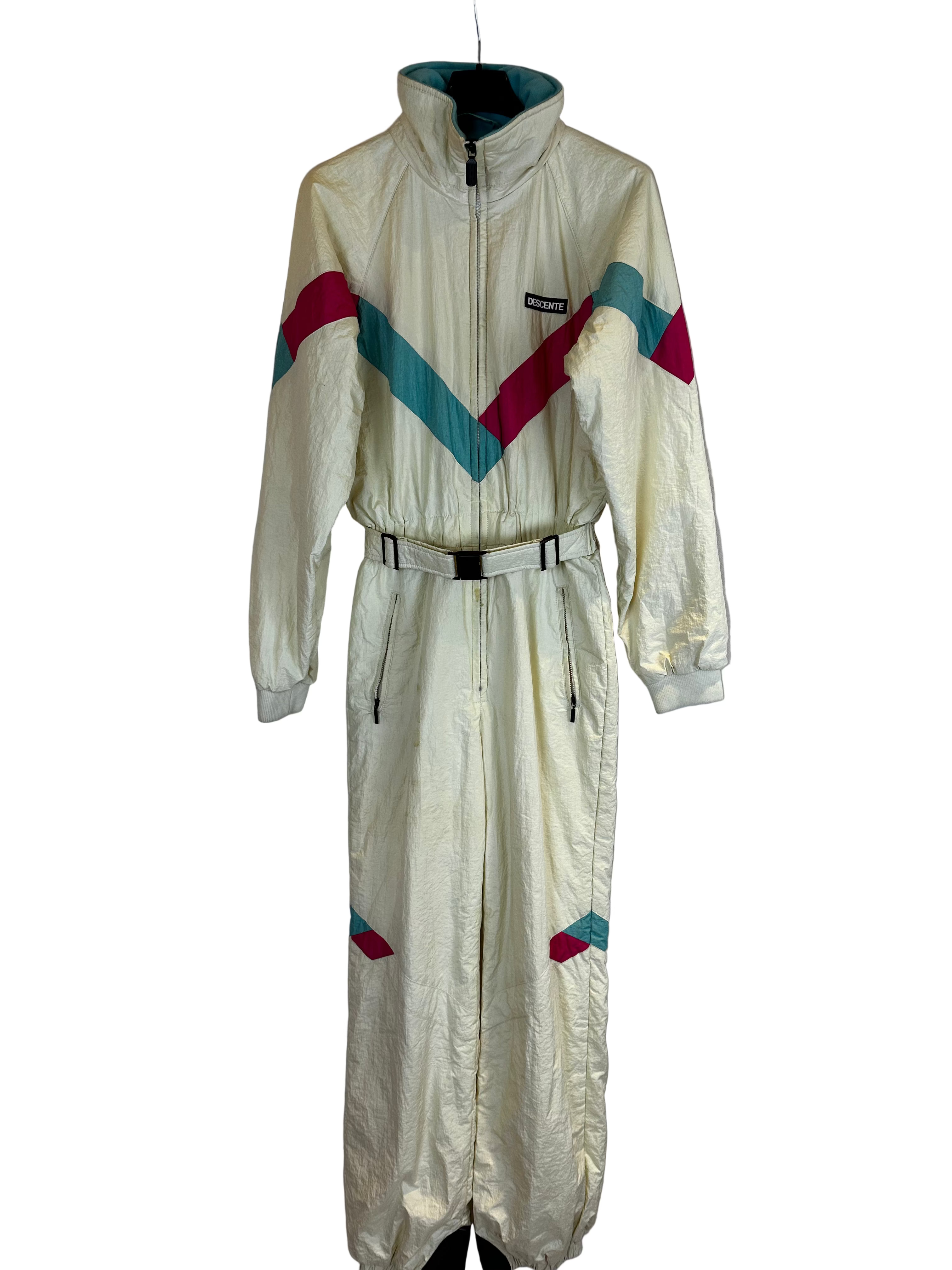 Vintage Skioverall in Turkis von Desente in S