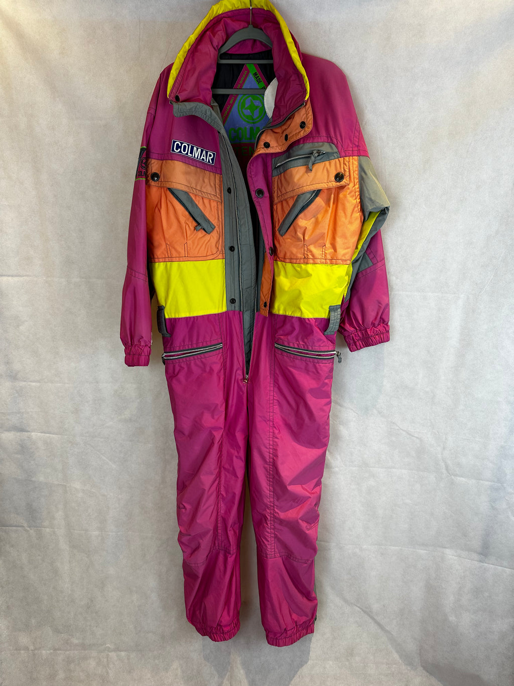 Vintage Skioverall von COLMAR in rosa in L