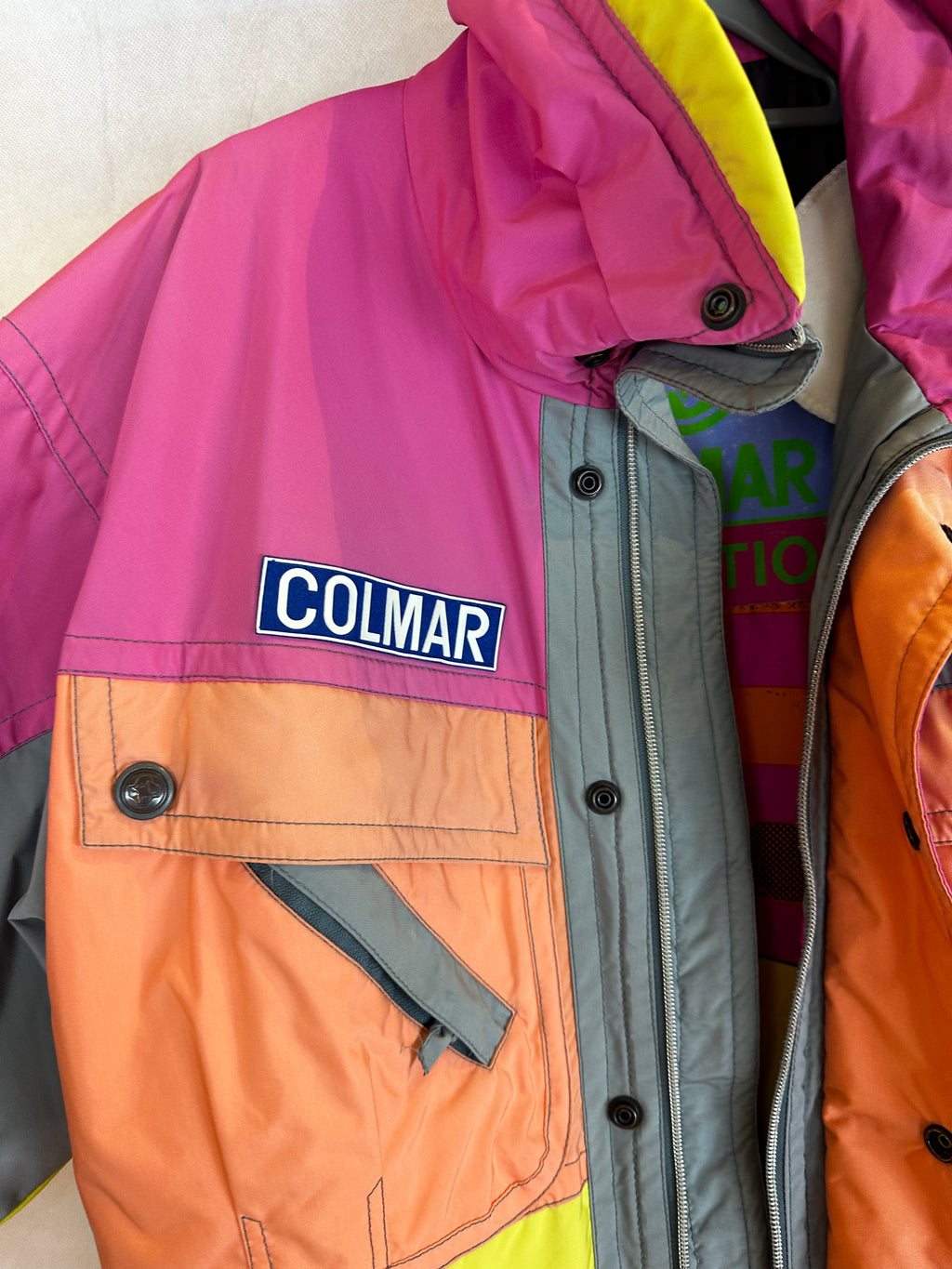Vintage Skioverall von COLMAR in rosa in L